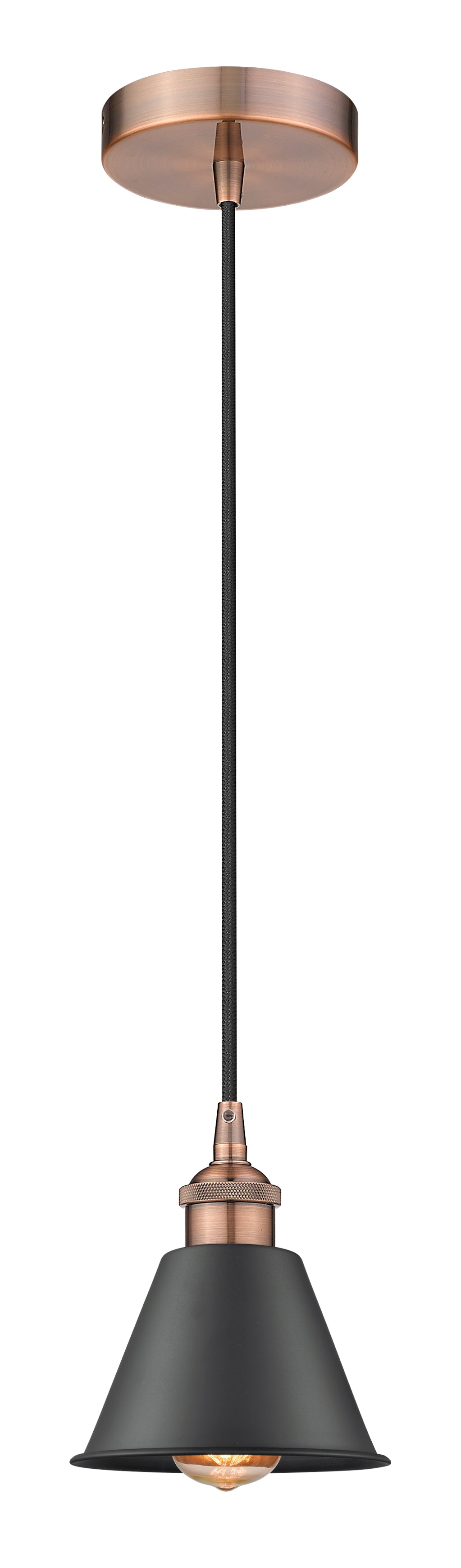 Edison Mini Pendant Antique Brass Finish