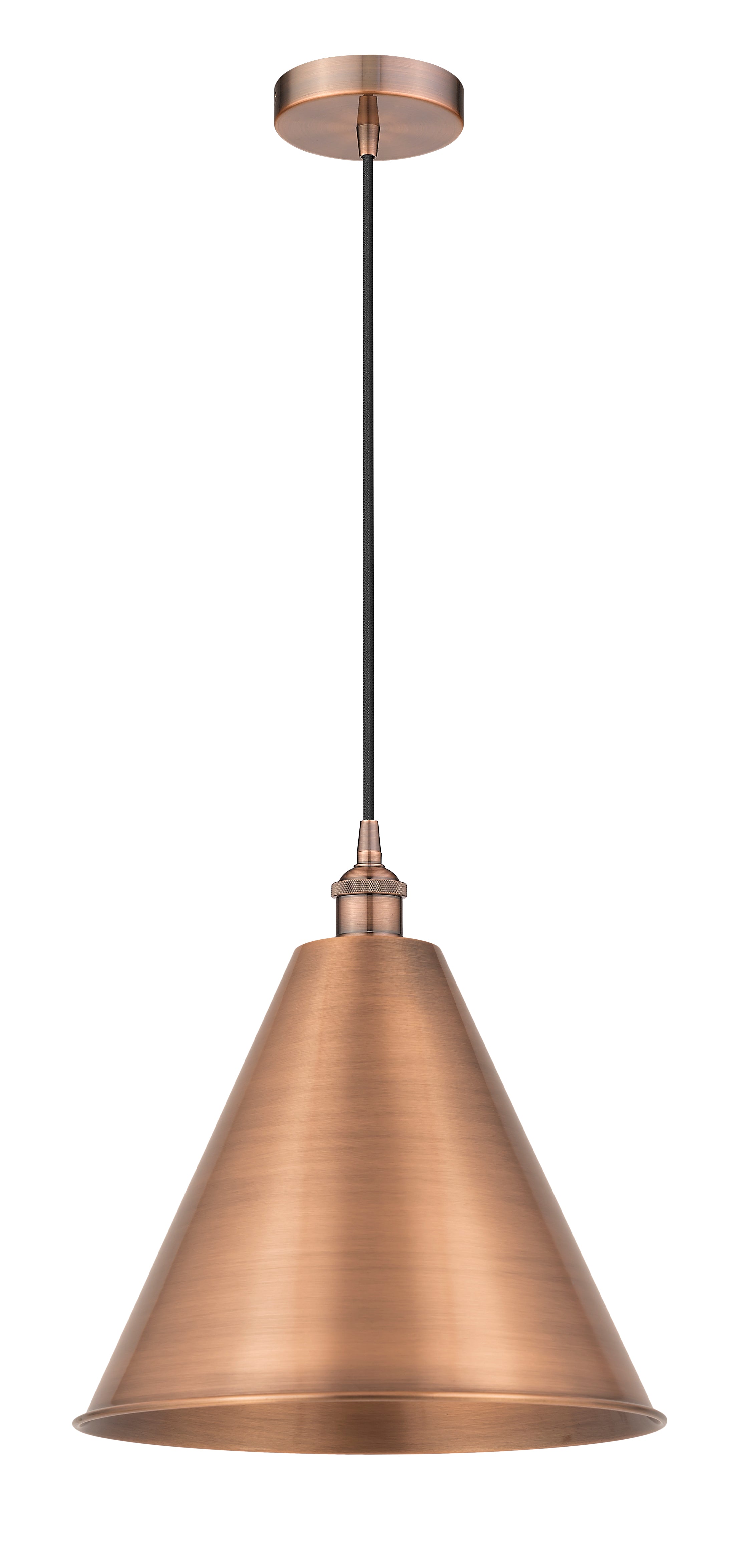 Edison Mini Pendant Cast Antique Brass