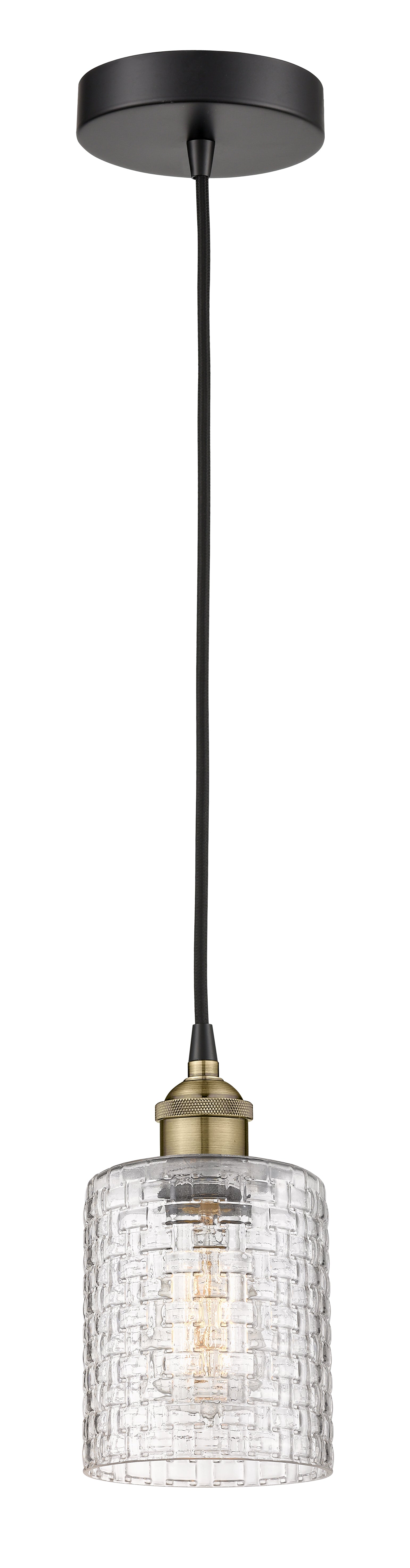 Edison Mini Pendant Antique Brass Finish