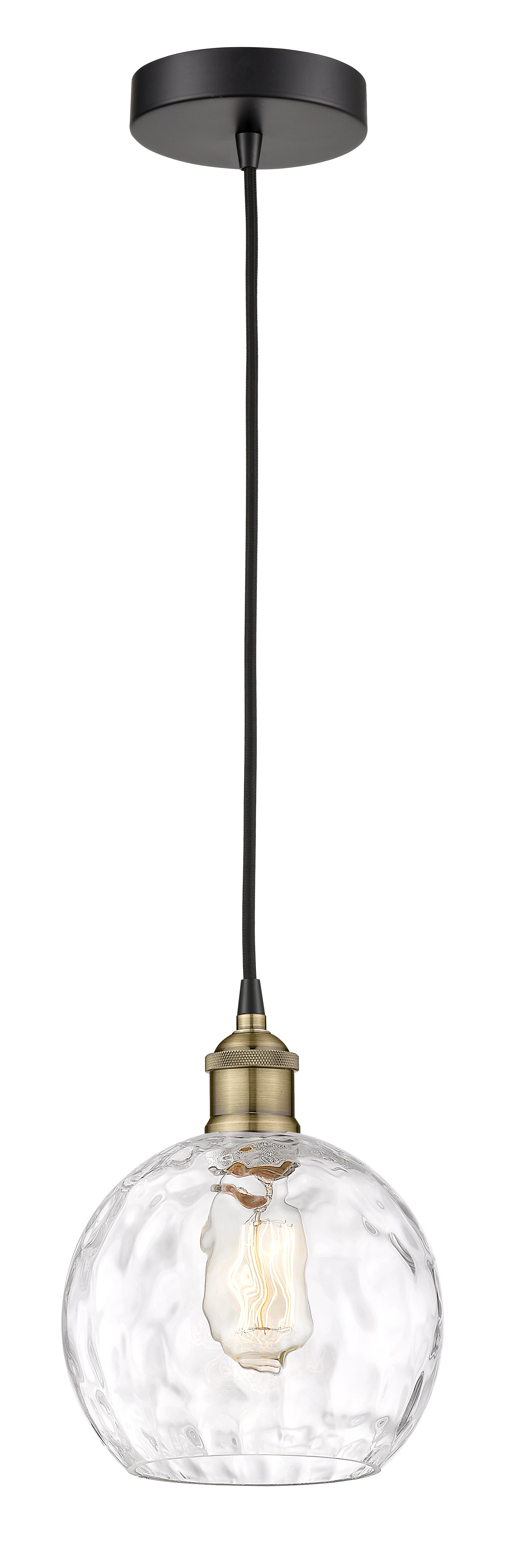 Edison Mini Pendant Antique Brass Finish