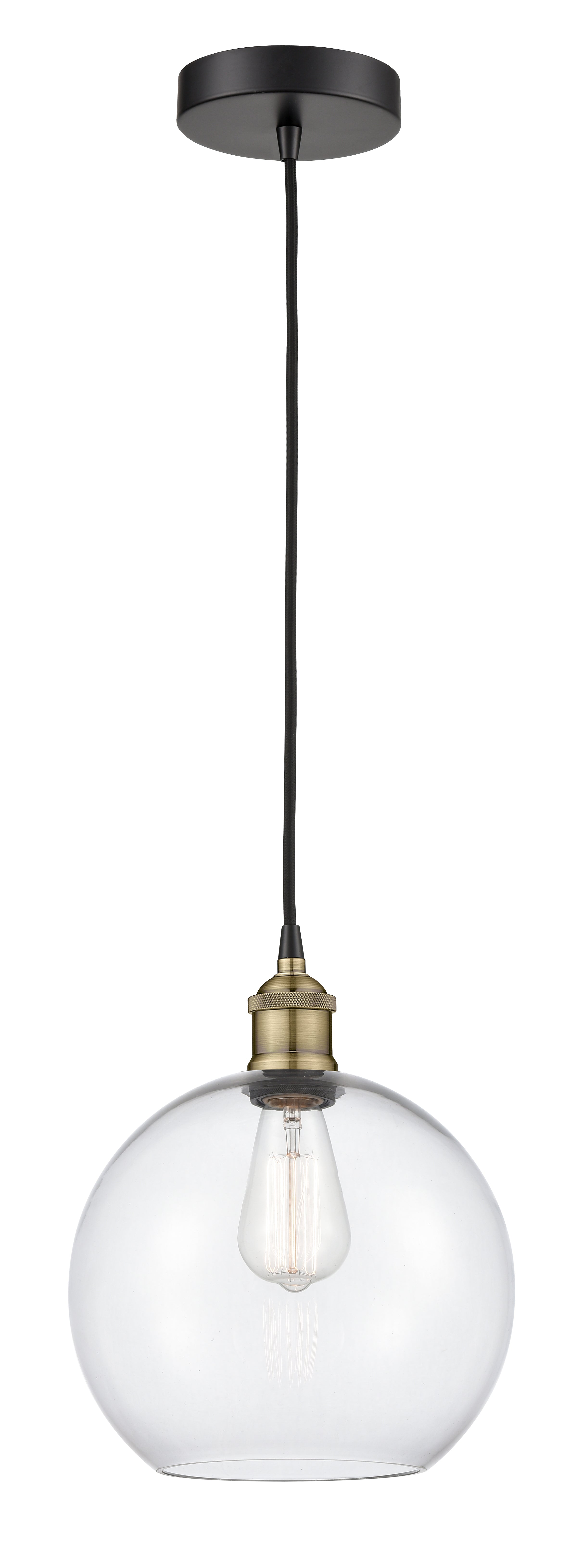 Edison Mini Pendant Antique Brass Finish