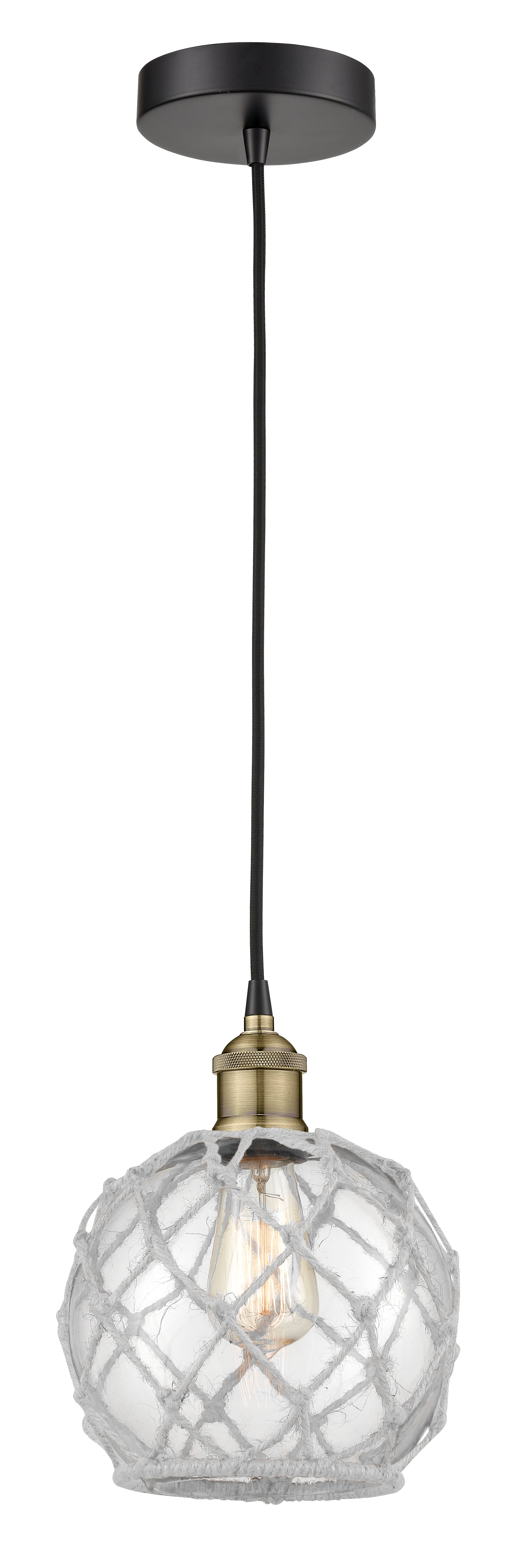 Edison Mini Pendant Antique Brass Finish