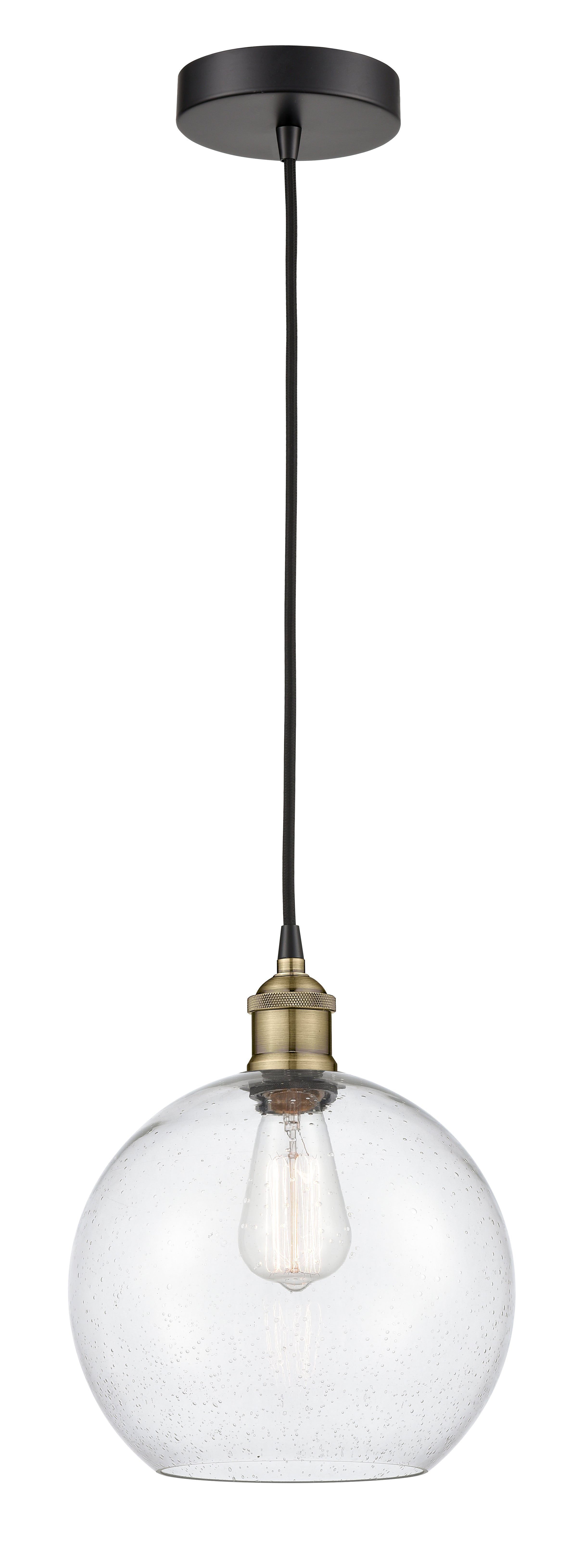 Edison Mini Pendant Antique Brass Finish