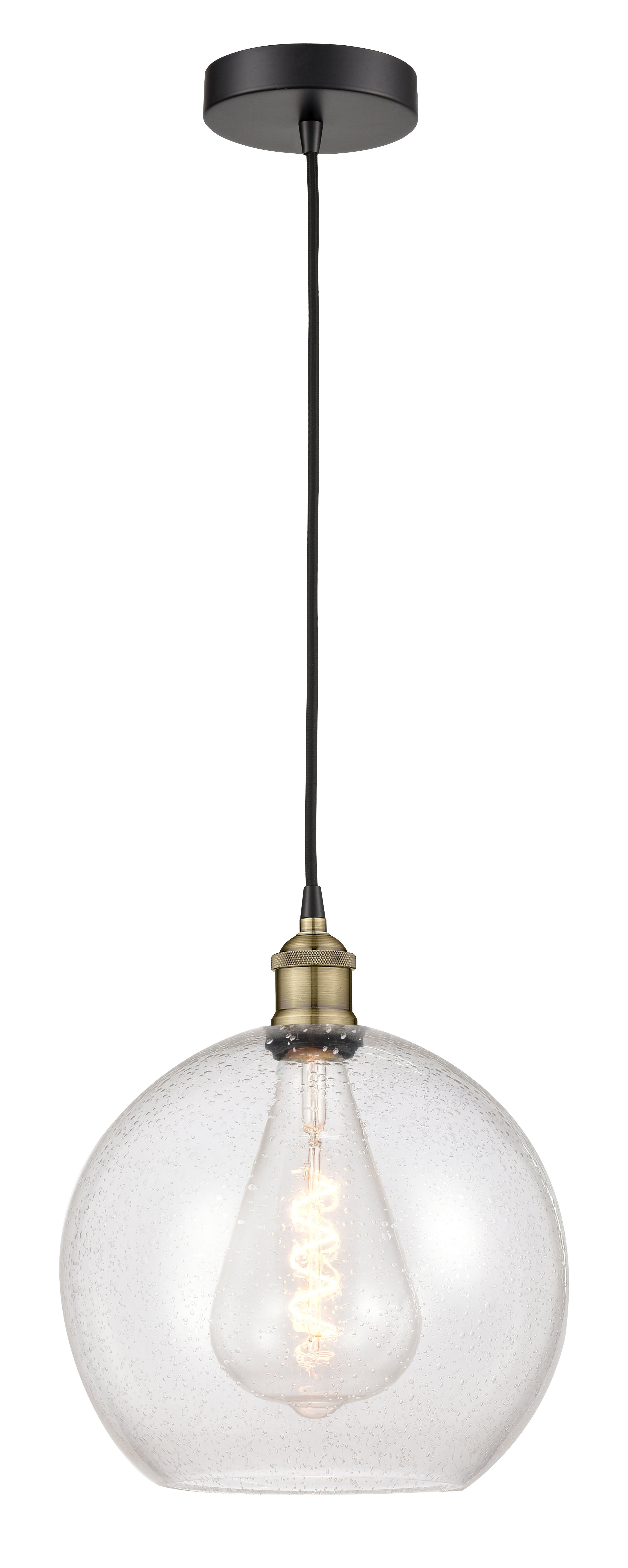 Edison Mini Pendant Antique Brass Finish