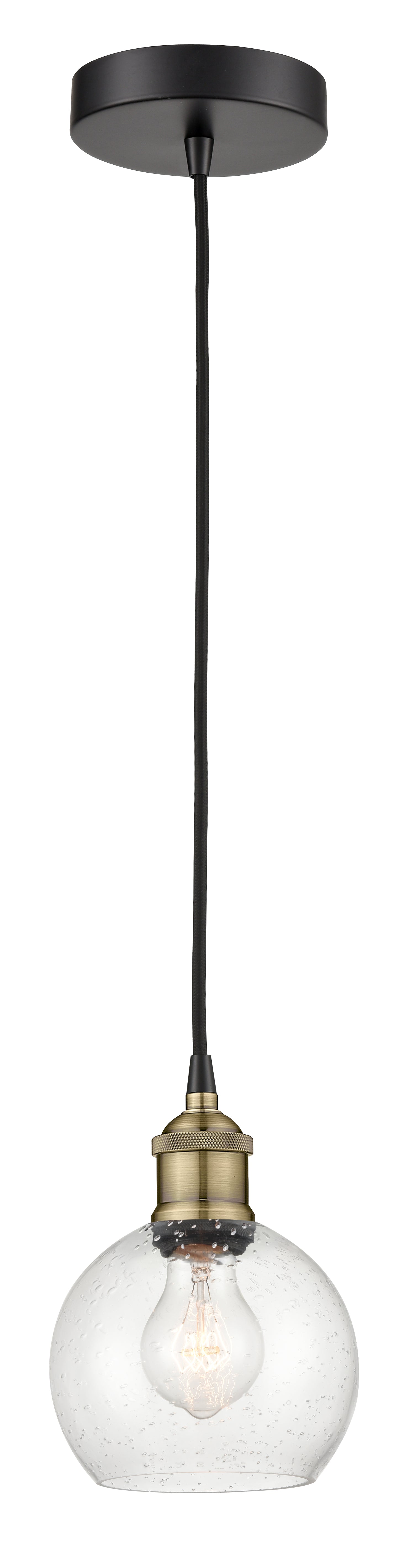 Edison Mini Pendant Antique Brass Finish