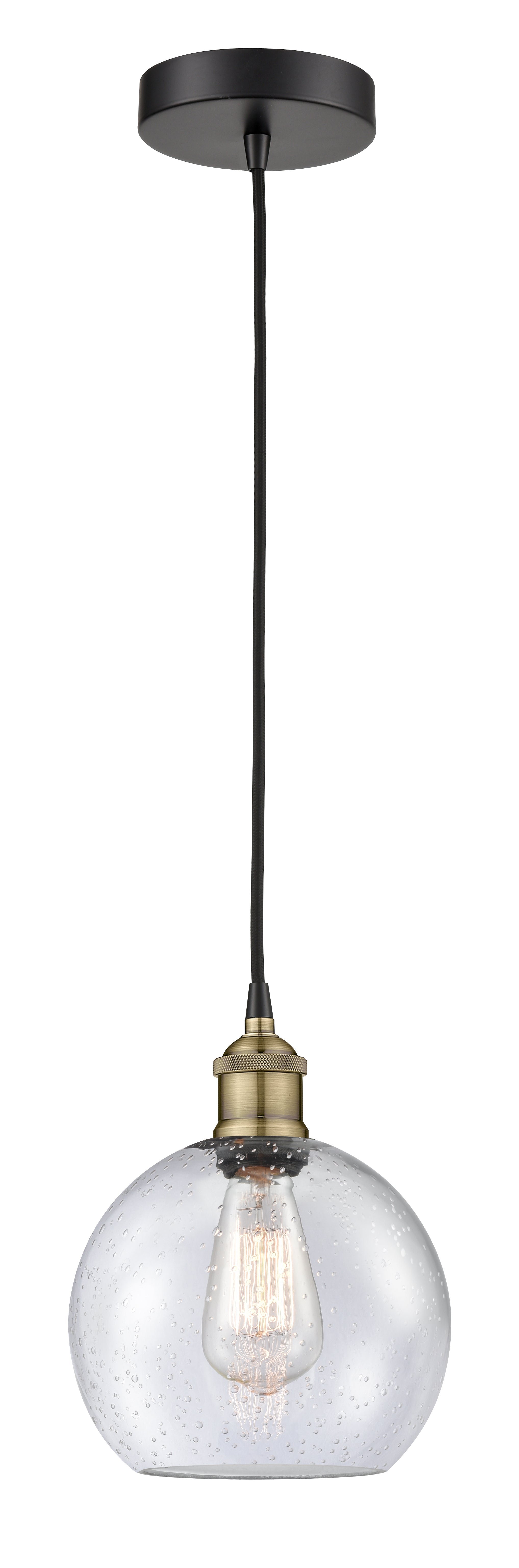 Edison Mini Pendant Antique Brass Finish