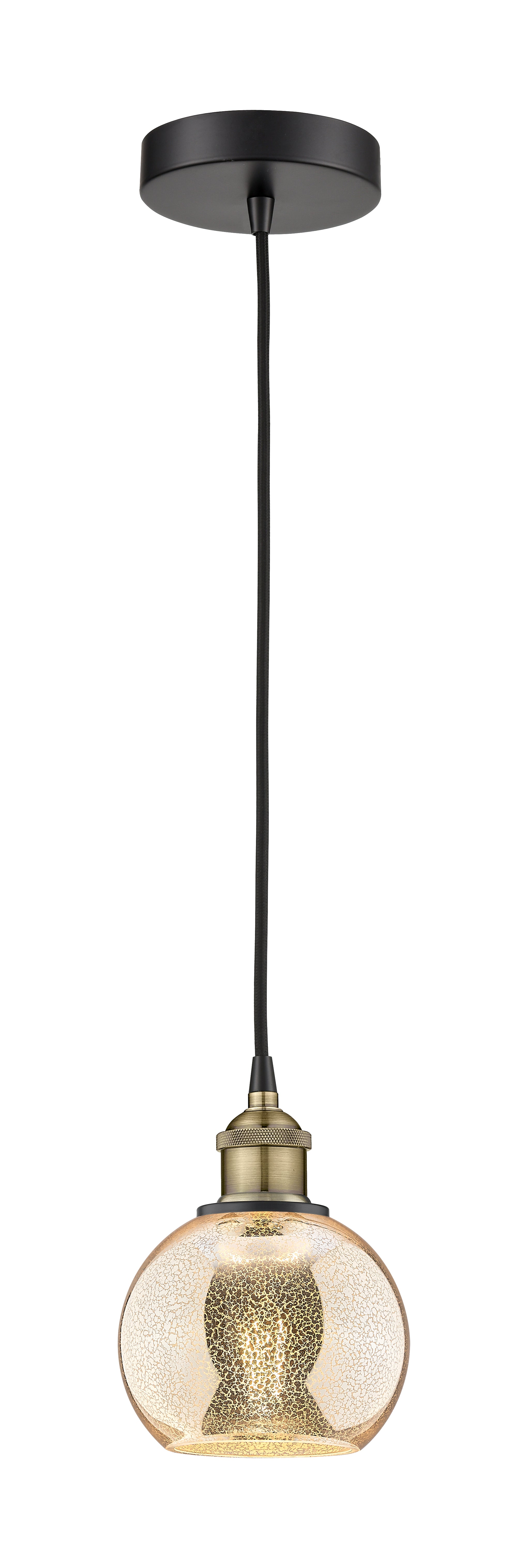Edison Mini Pendant Antique Brass Finish