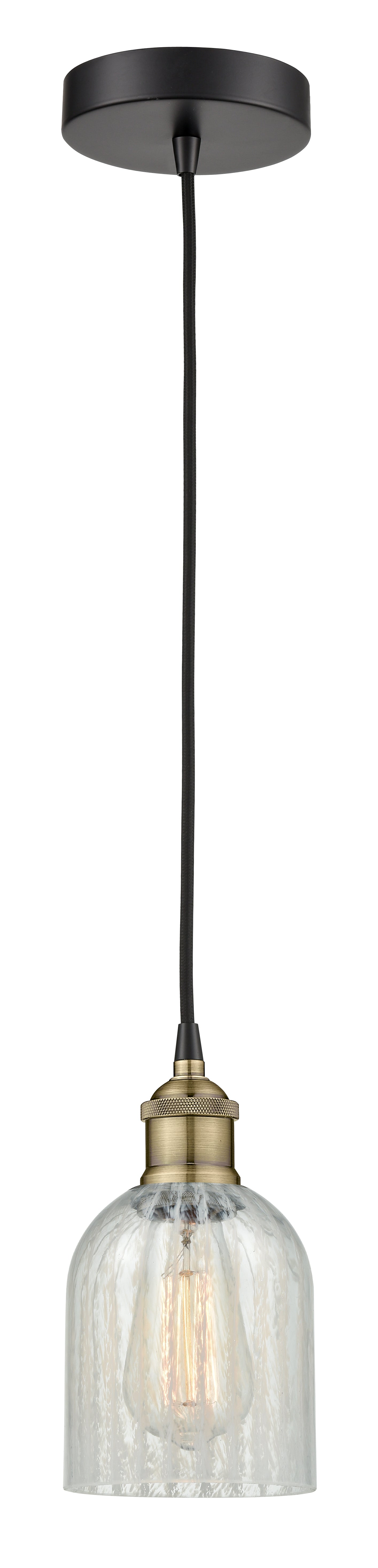 Edison Mini Pendant Antique Brass Finish