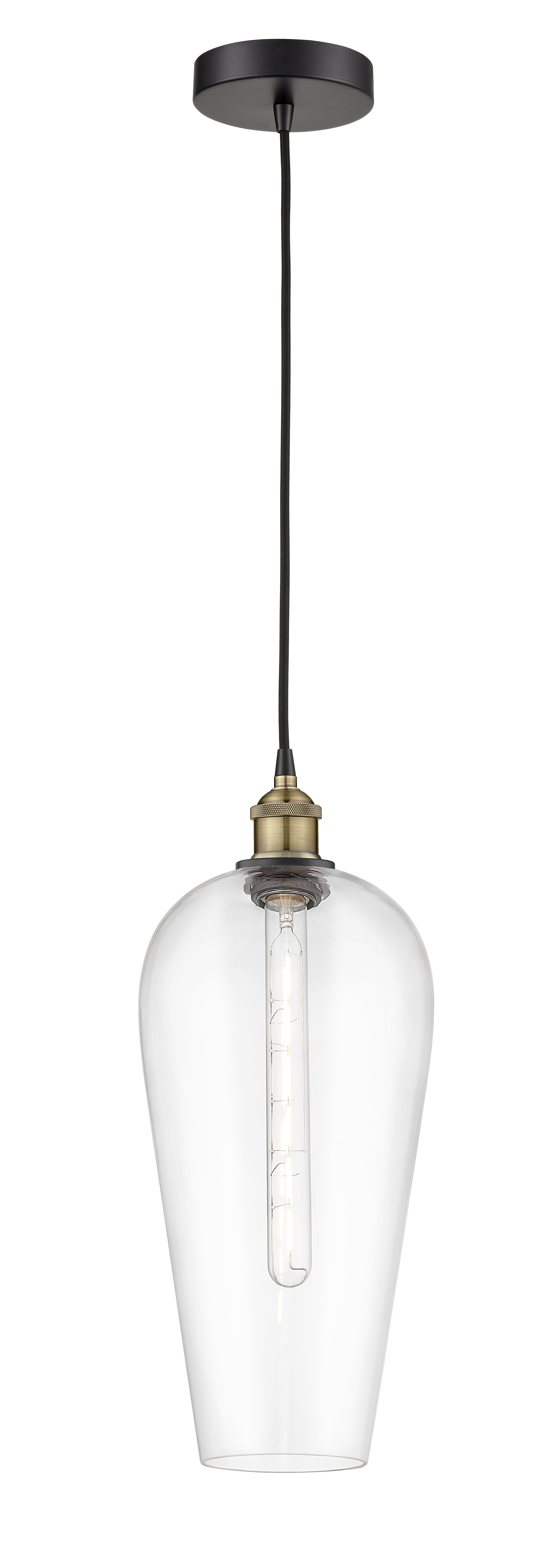 Edison Mini Pendant Antique Brass Finish