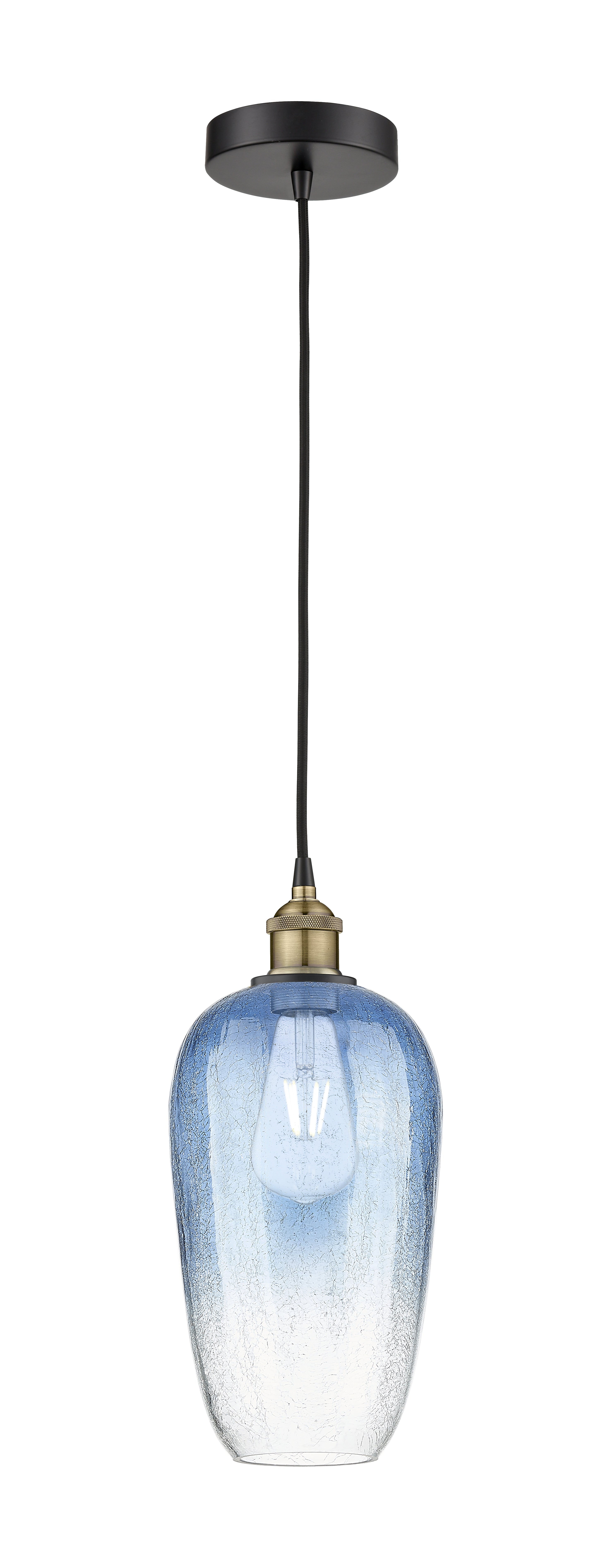 Edison Mini Pendant Antique Brass 7 Inch