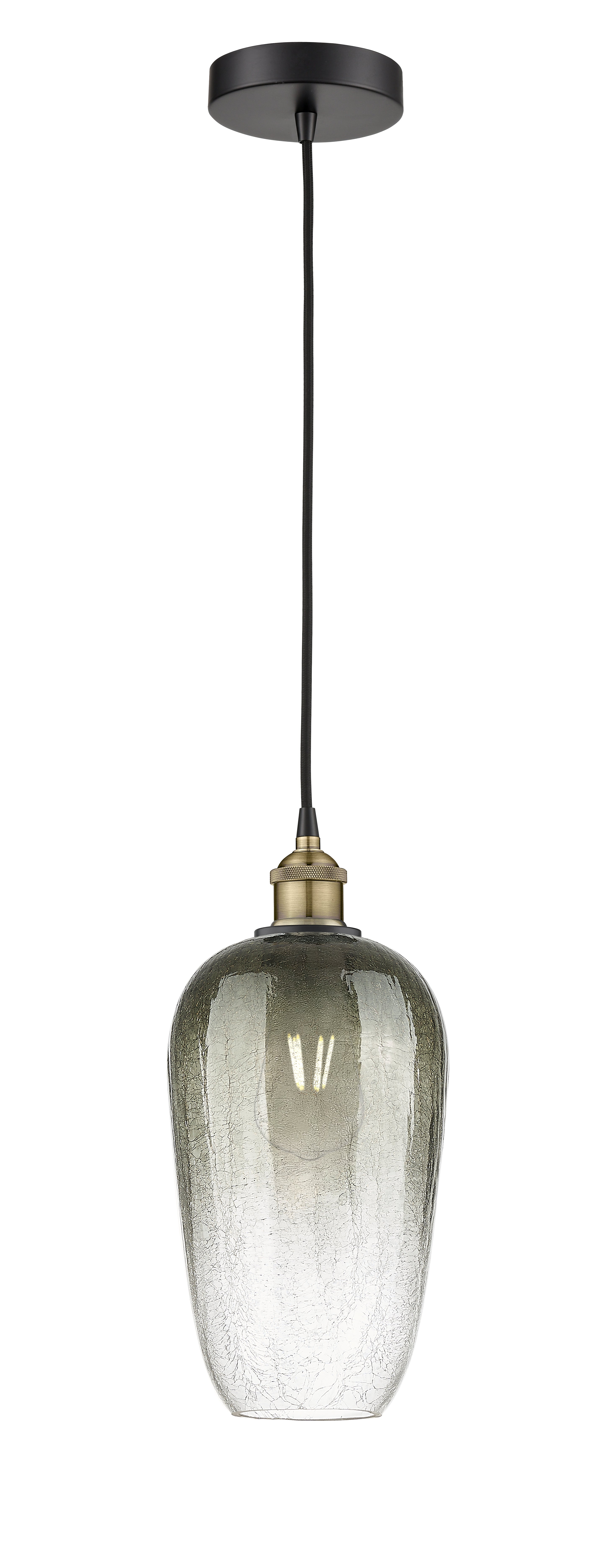 Edison Mini Pendant Antique Brass 7 Inch