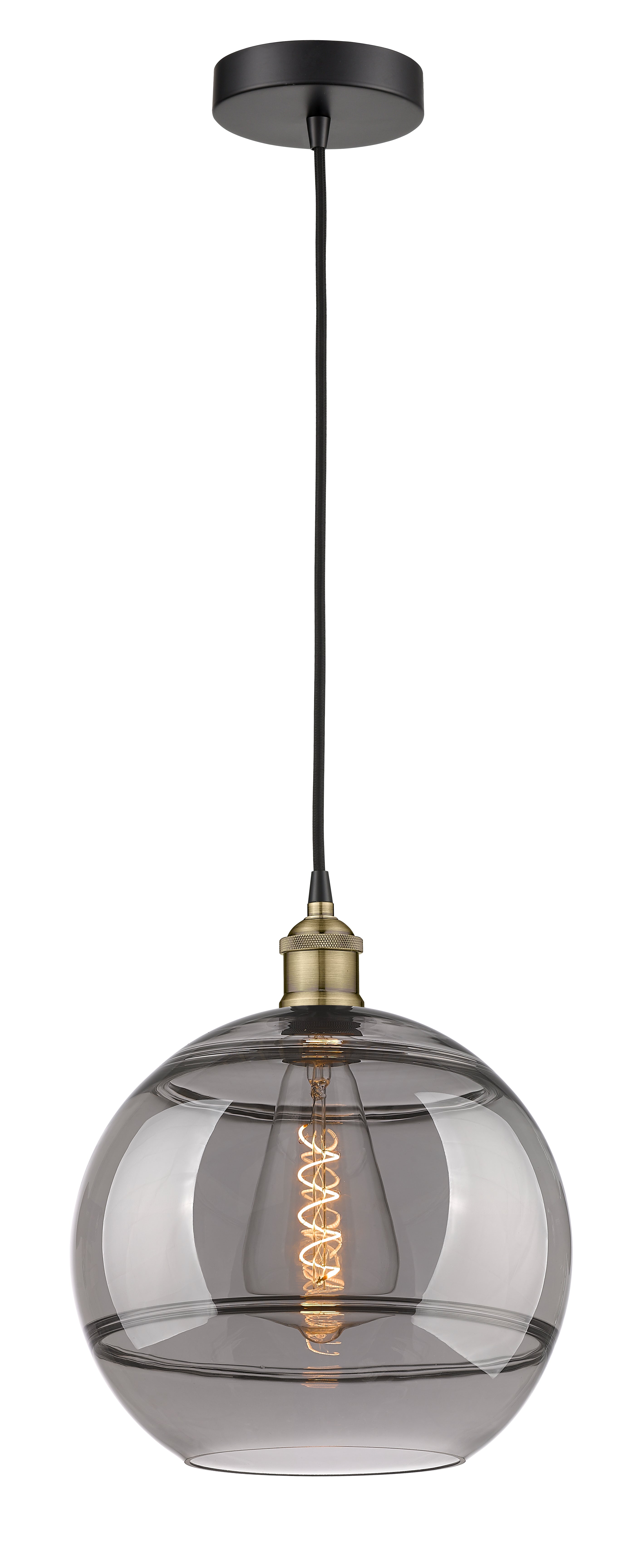 Edison Mini Pendant Antique Brass Cast Brass