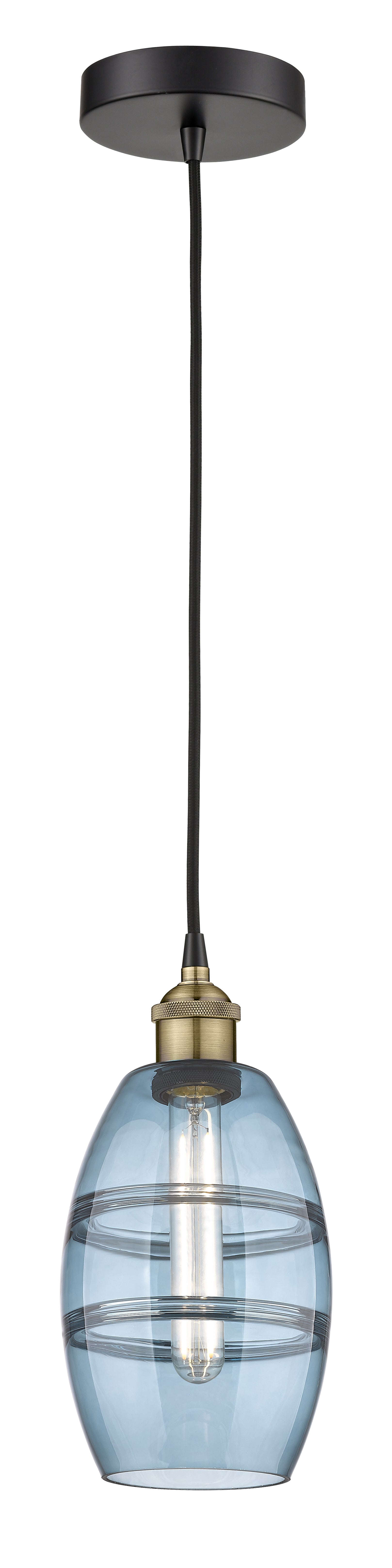 Edison Mini Pendant Antique Brass Finish