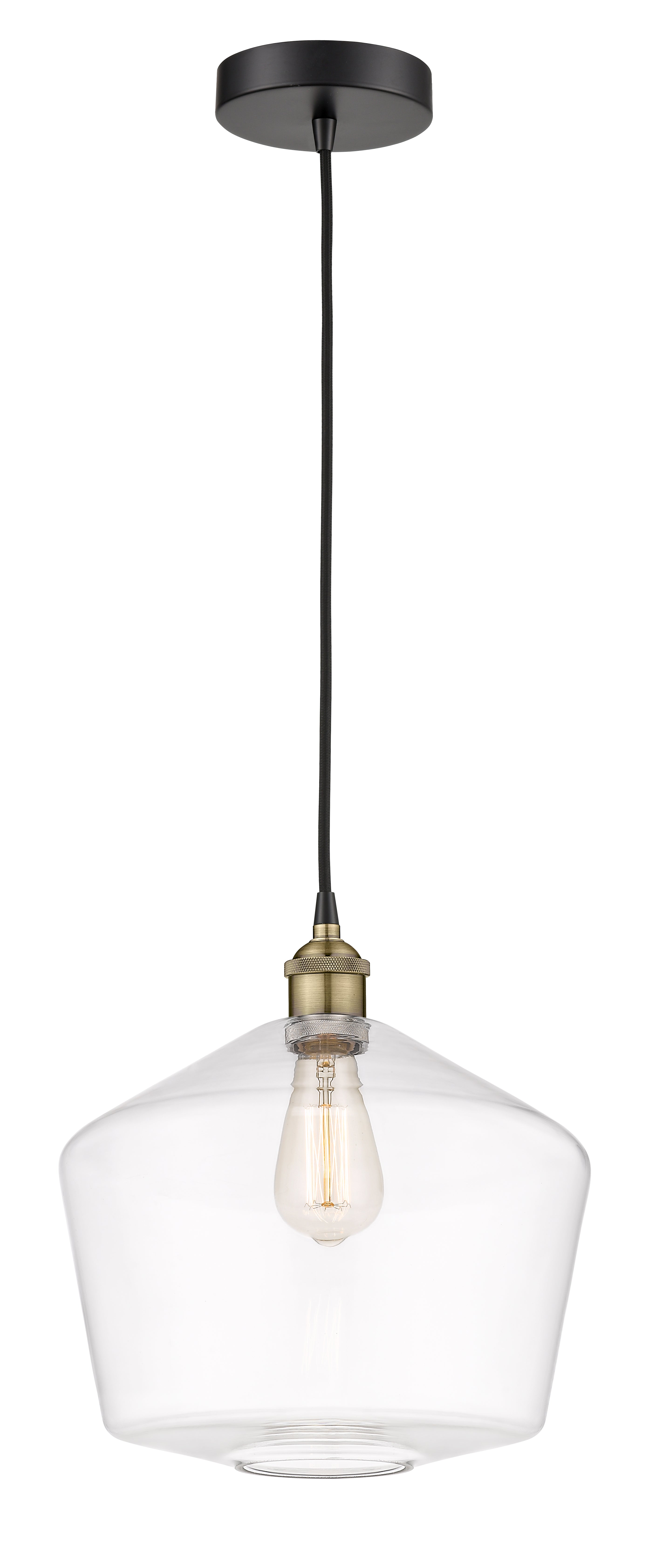 Edison Mini Pendant Antique Brass Finish