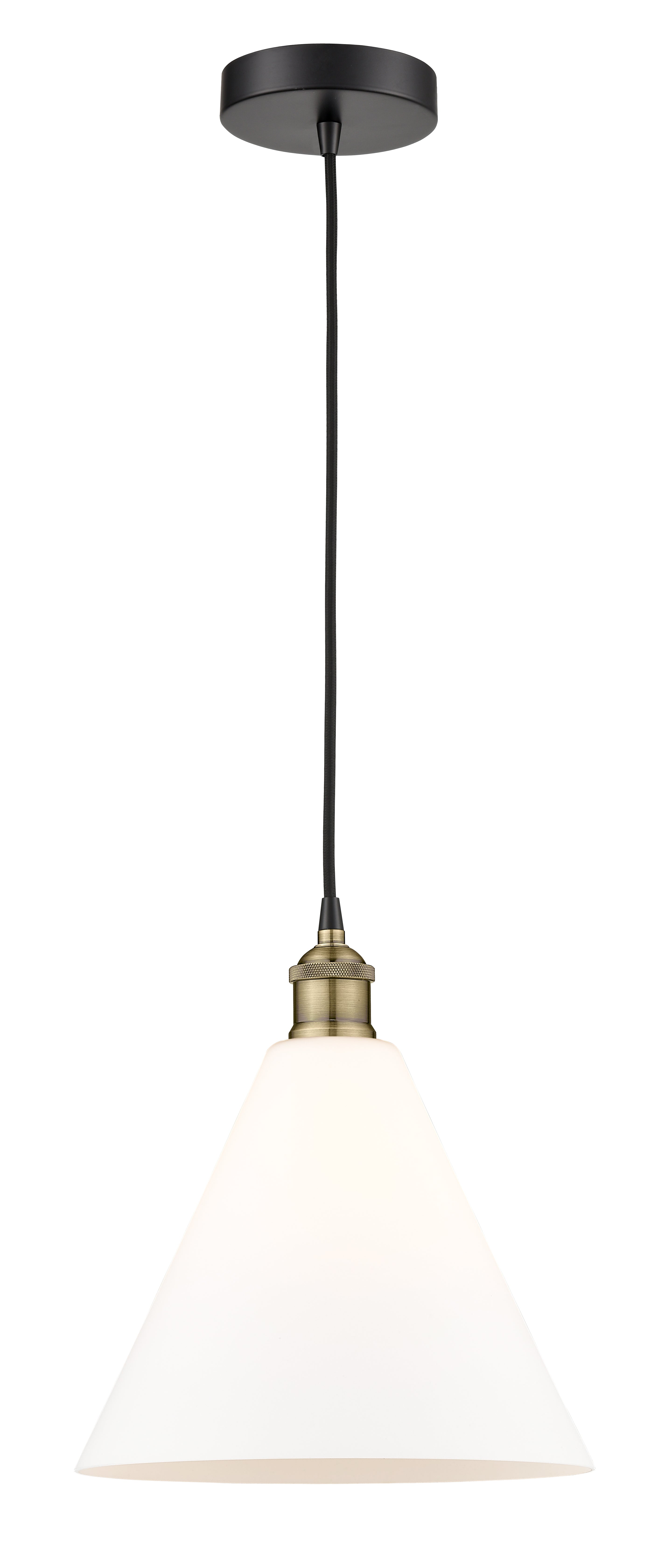 Edison Mini Pendant Antique Brass Glass