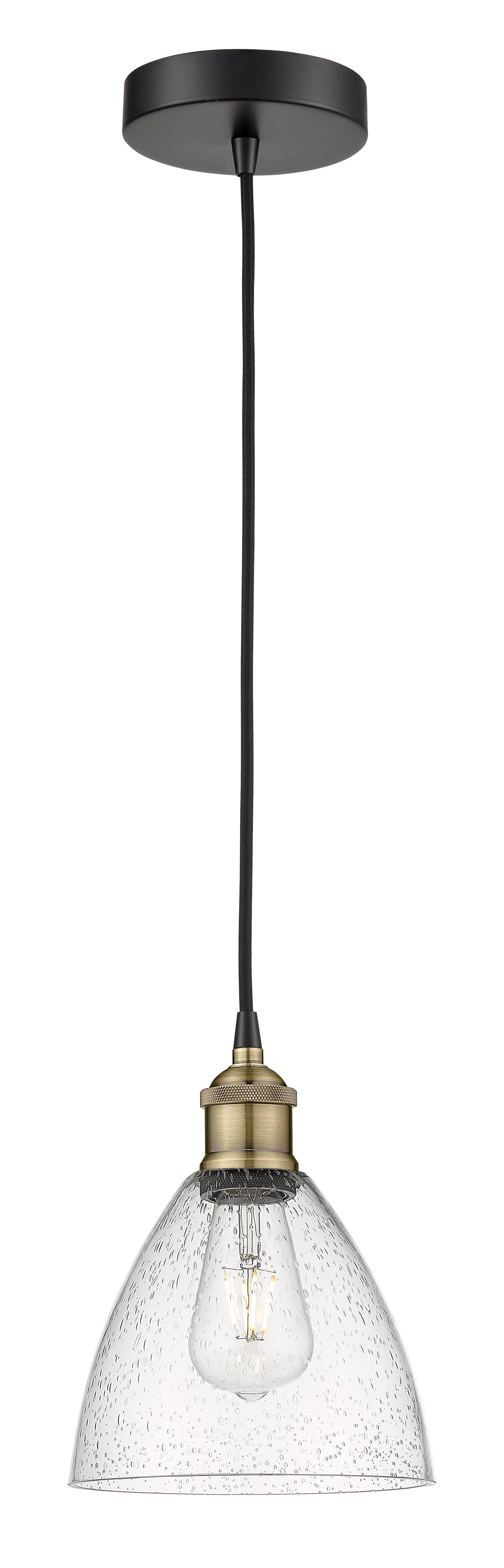 Edison Mini Pendant Antique Brass Finish