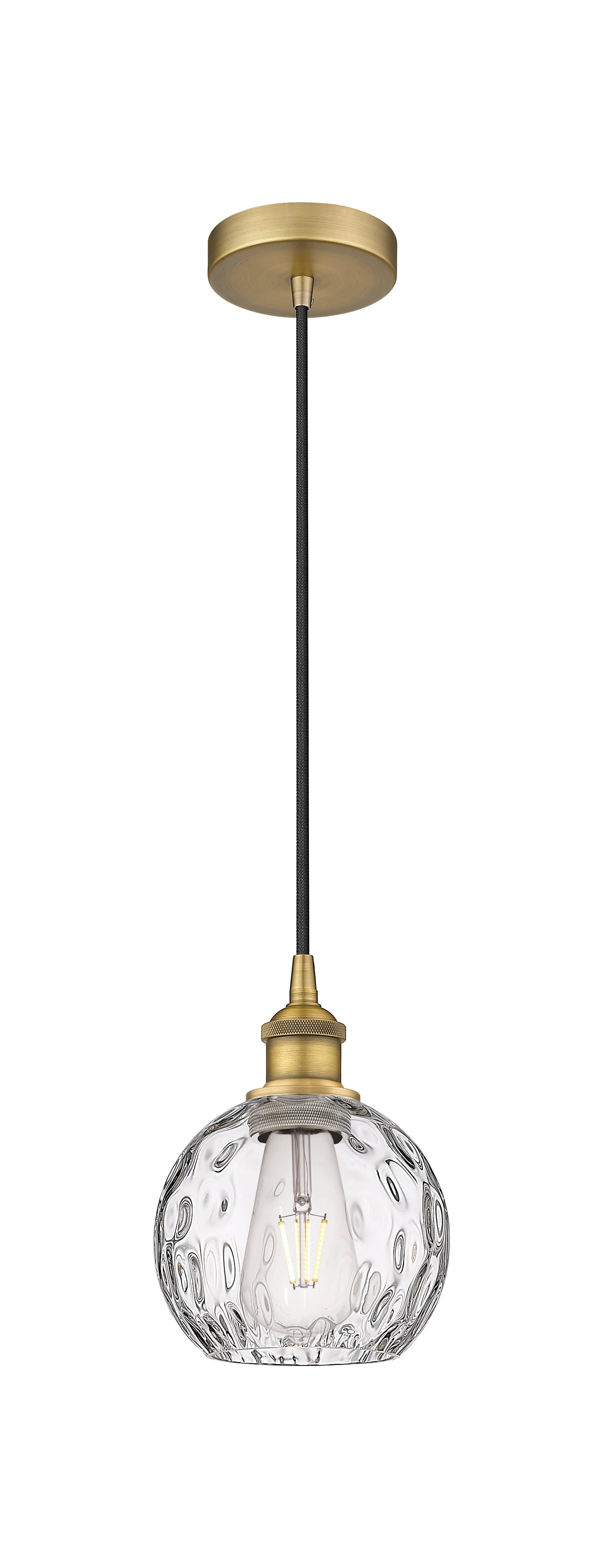 Edison Mini Pendant Antique Brass 10 Inch