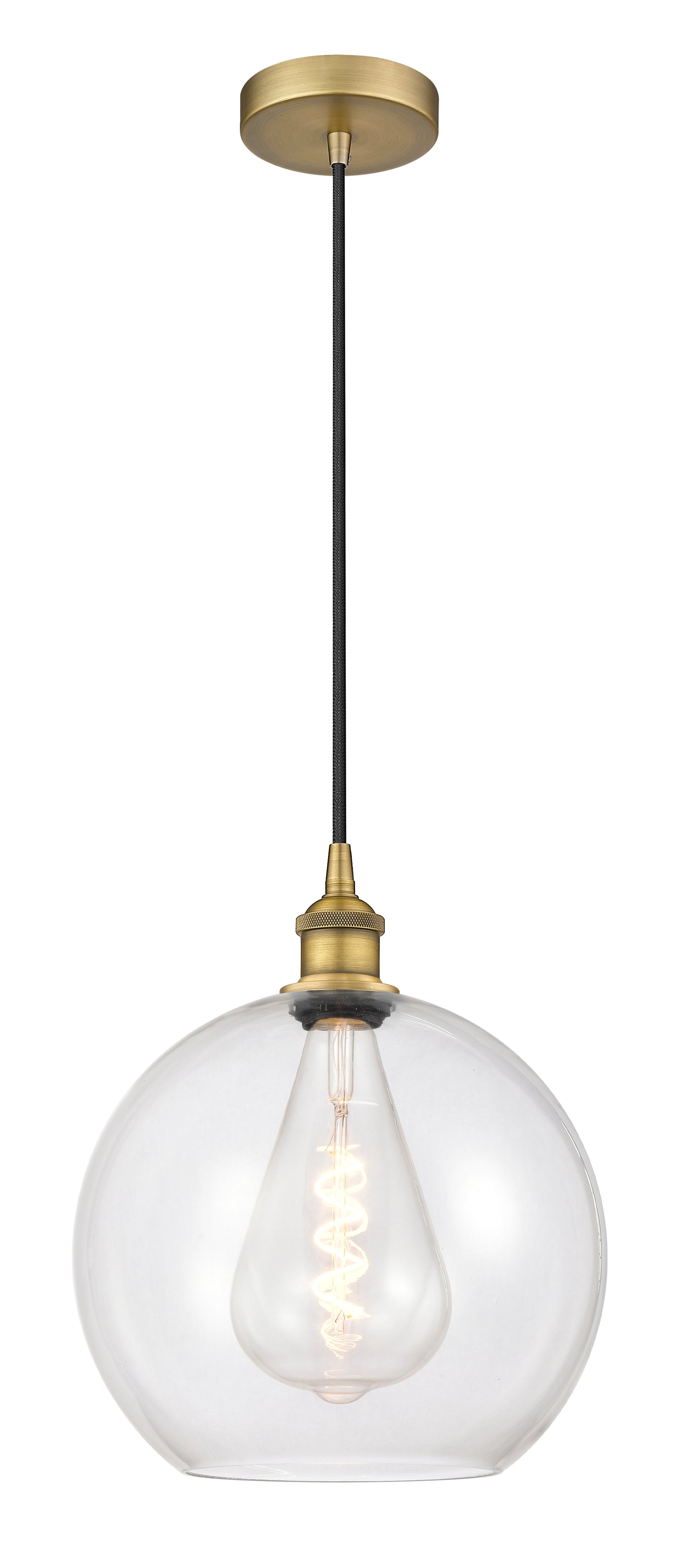 Edison Mini Pendant Antique Brass Finish
