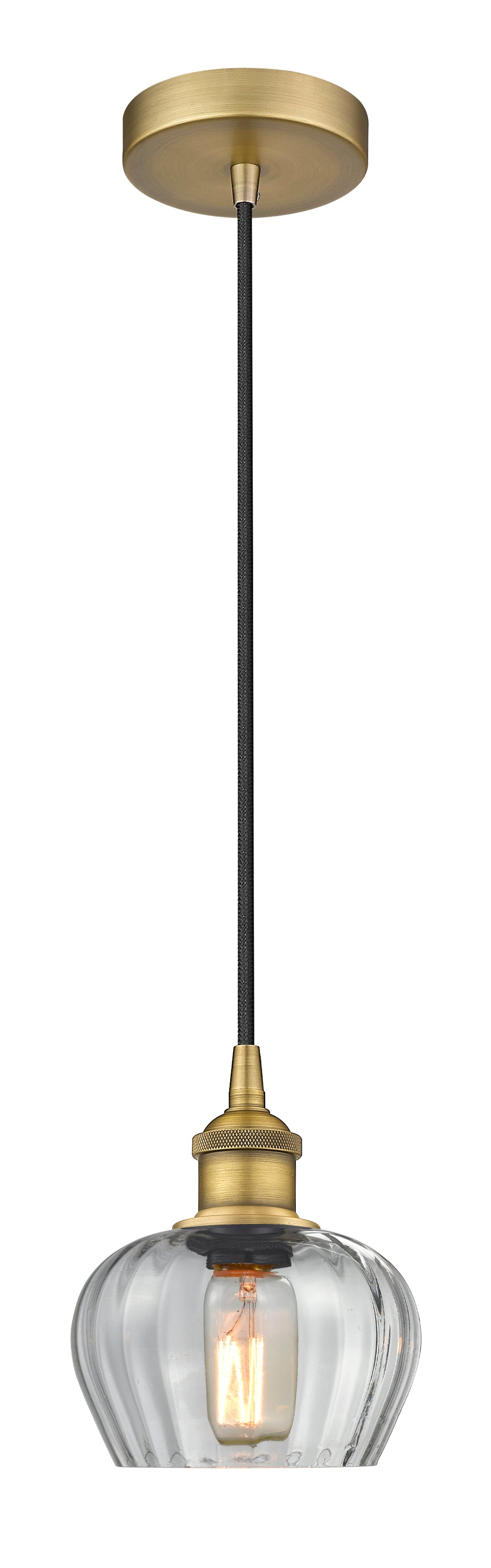 Edison Mini Pendant Antique Brass Finish