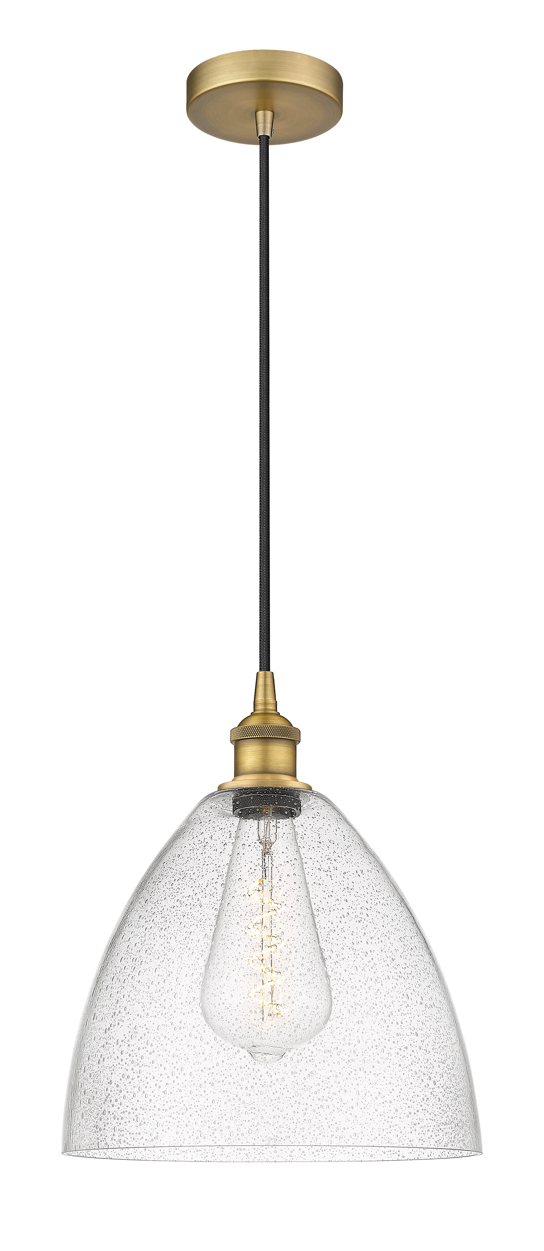 Edison Mini Pendant Cast Brass 12 Inch