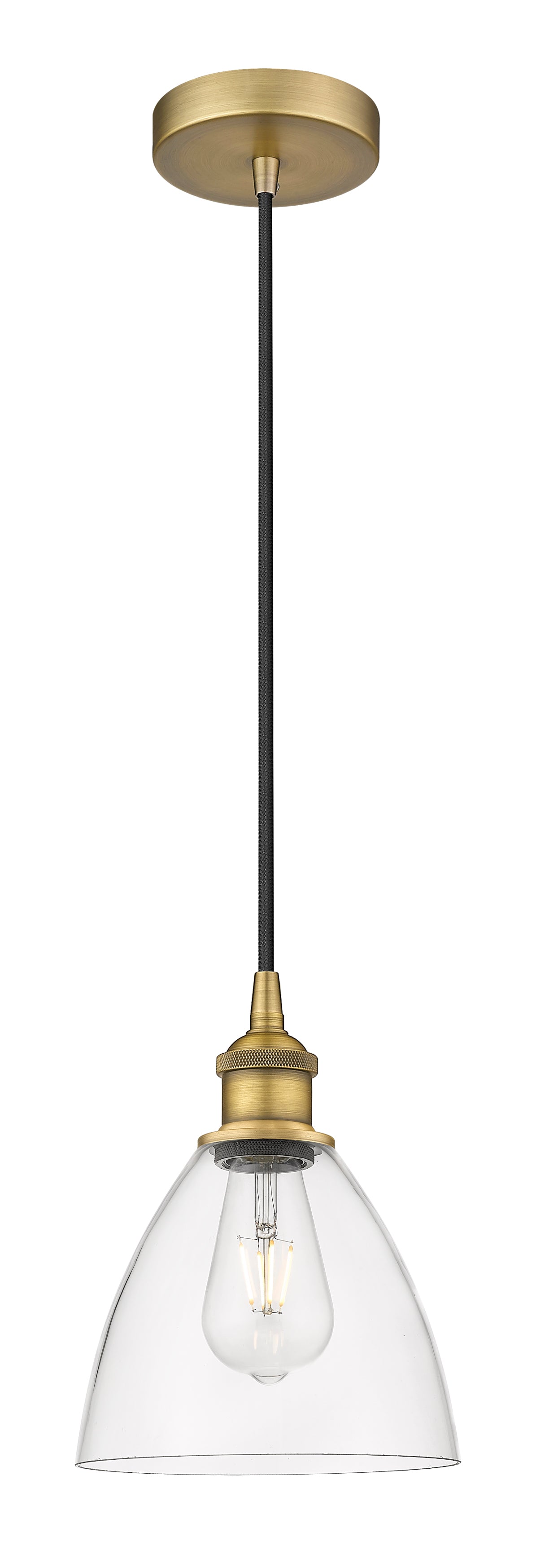 Edison Mini Pendant Antique Brass Cast