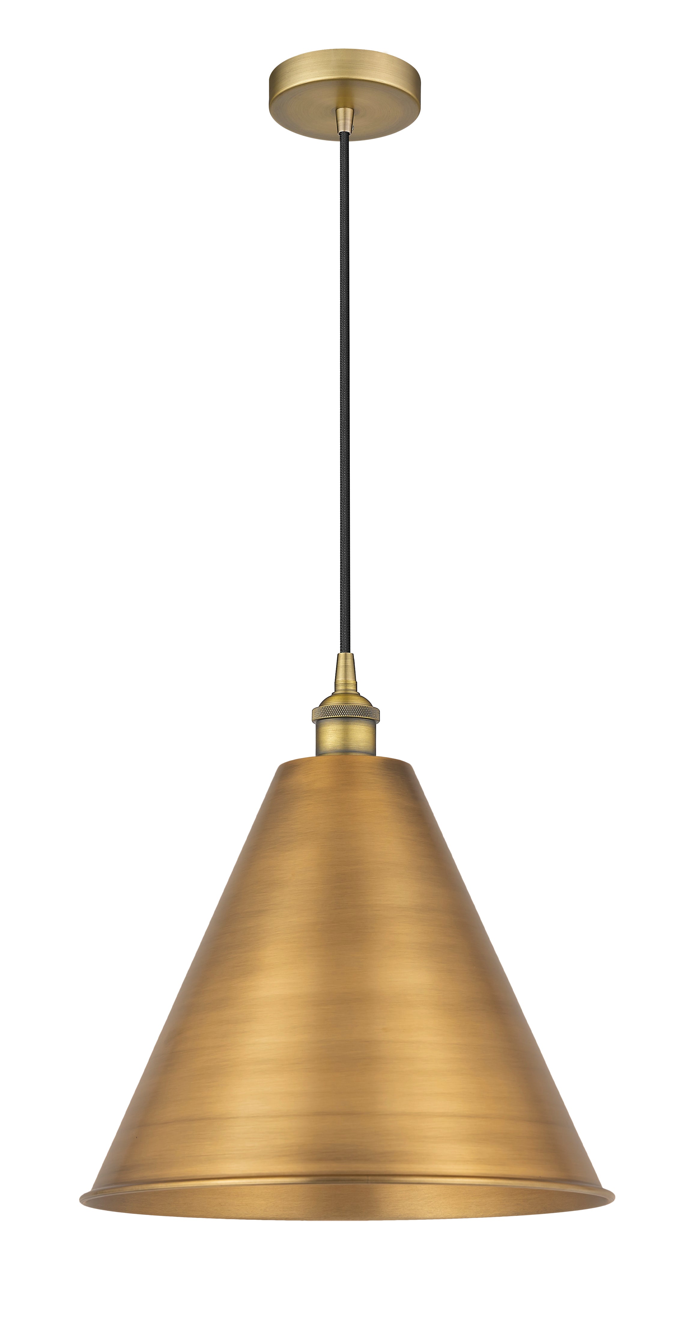 Edison Mini Pendant Cast Antique Brass
