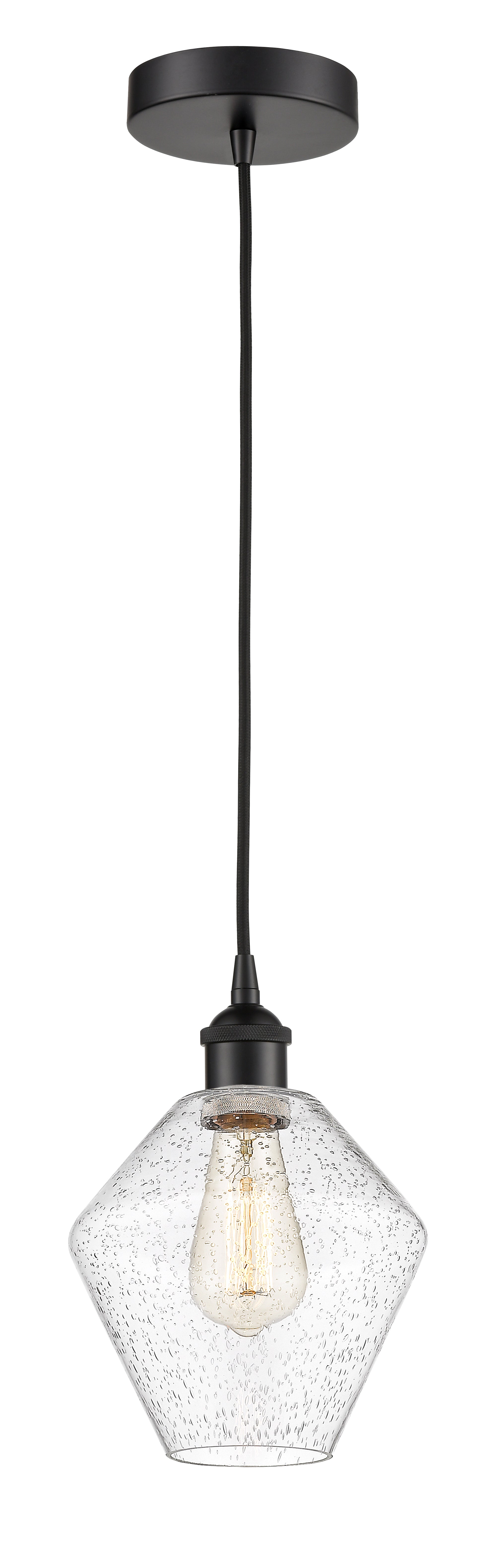 Edison Mini Pendant Cast Glass Brass