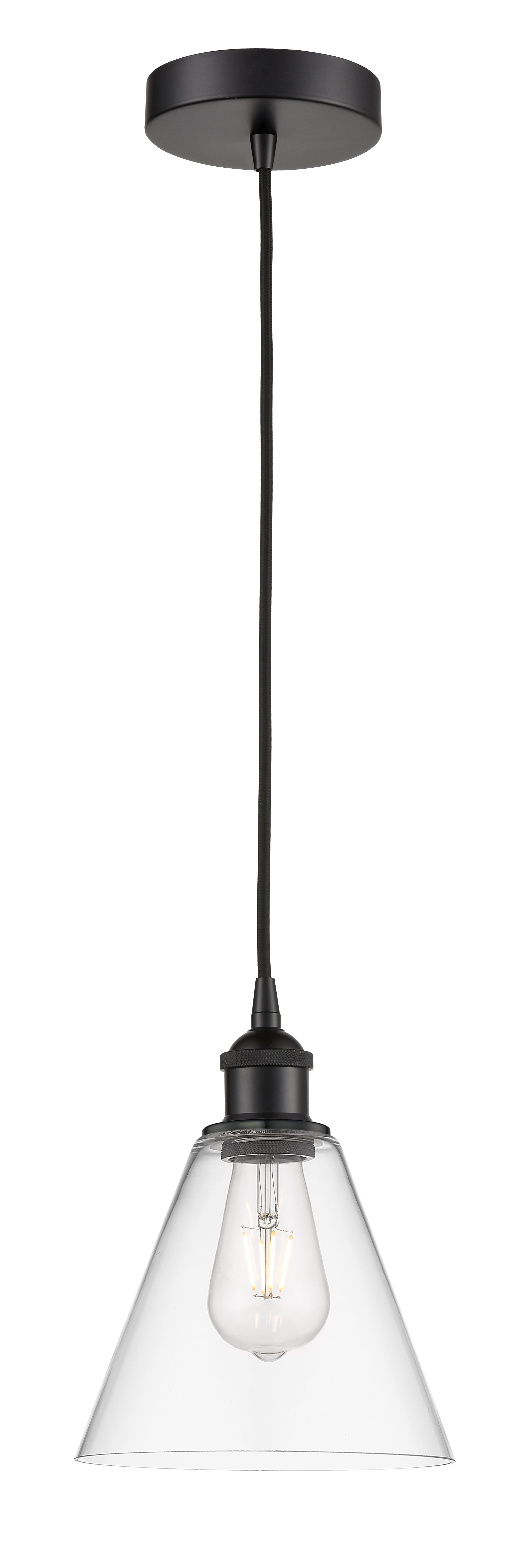 Edison Mini Pendant 8 Inch Antique Brass