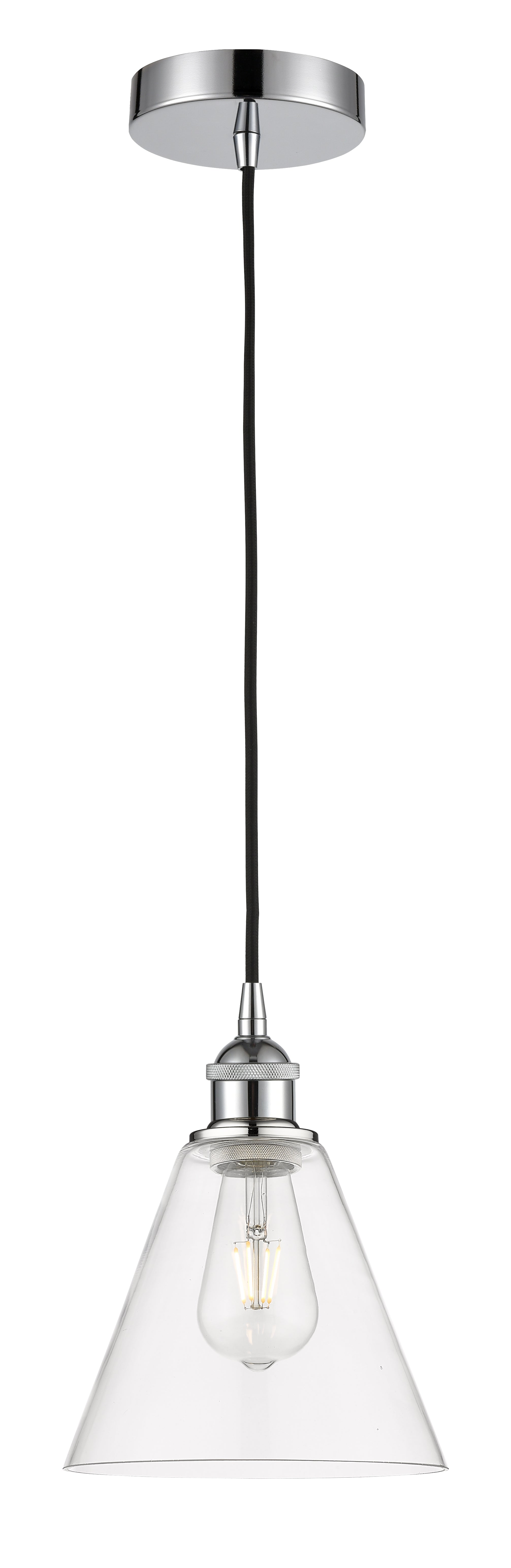 Edison Mini Pendant Antique Brass Glass