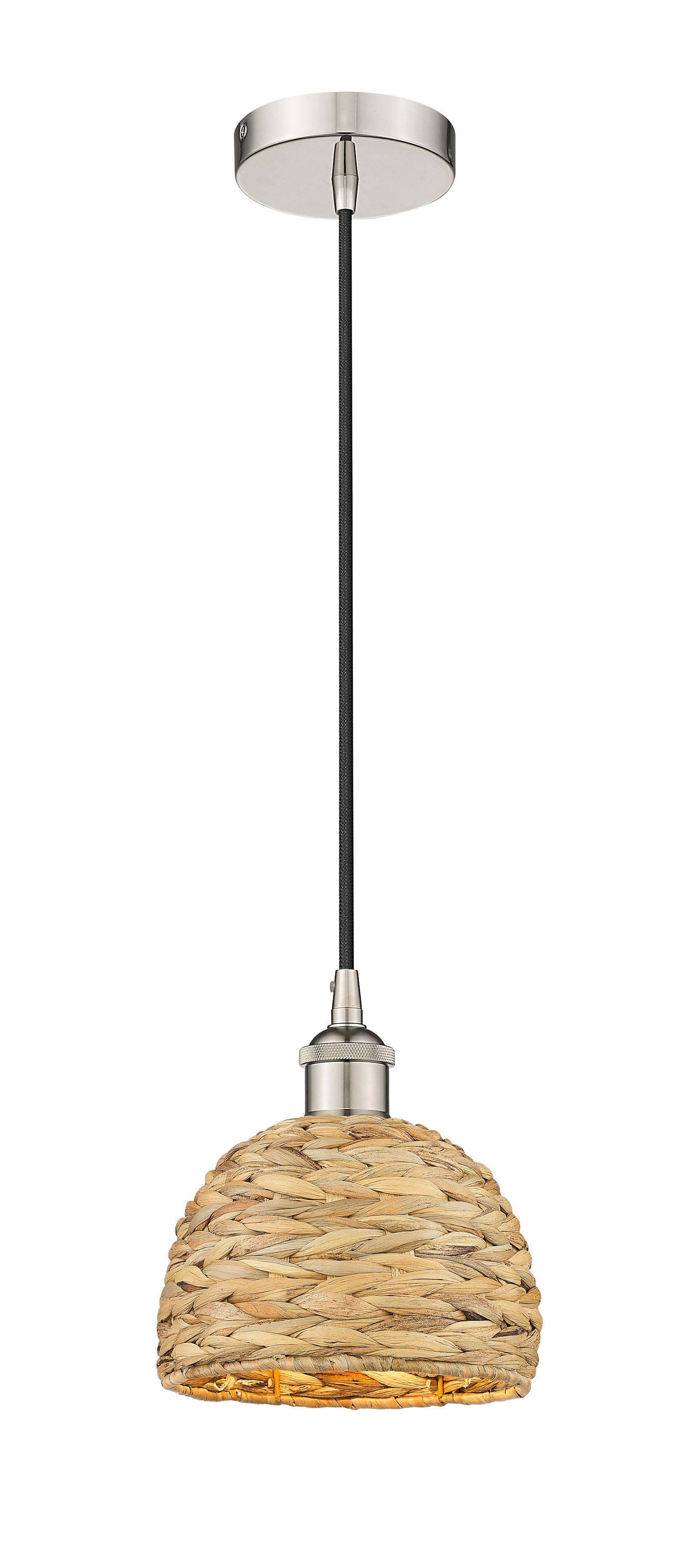 Edison Mini Pendant Antique Brass Woven
