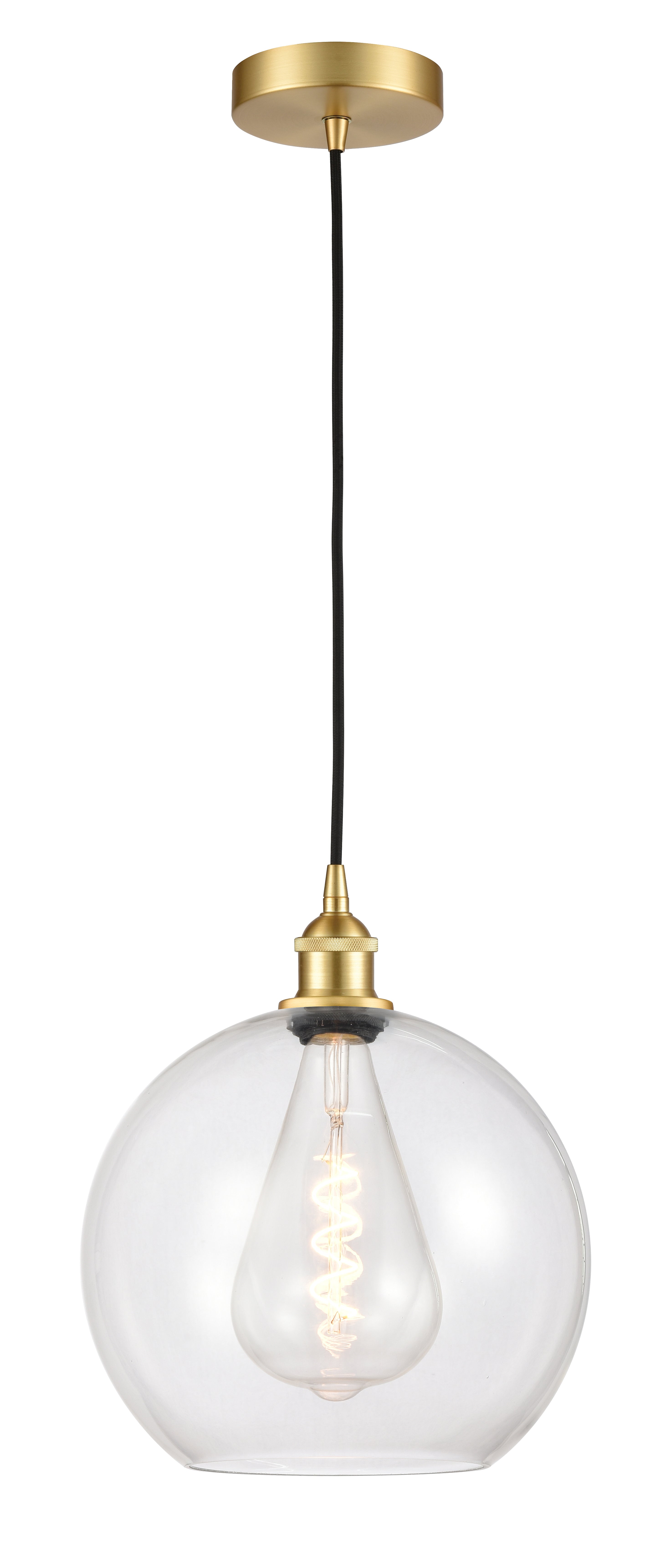 Edison Mini Pendant Antique Brass Finish