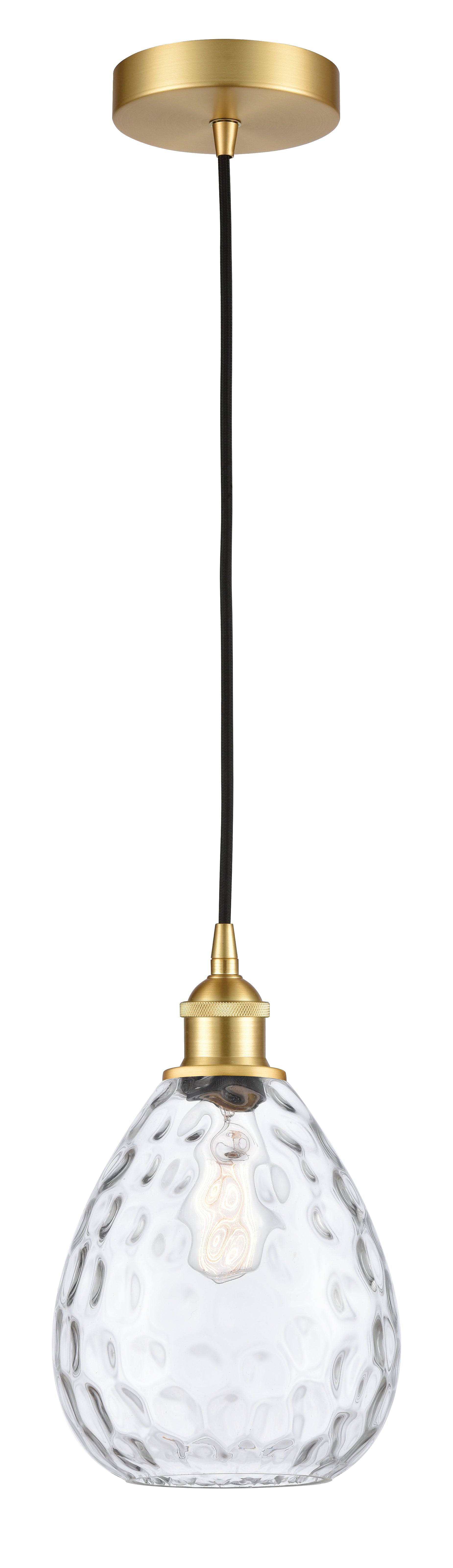 Edison Mini Pendant 8 Inch Antique Brass