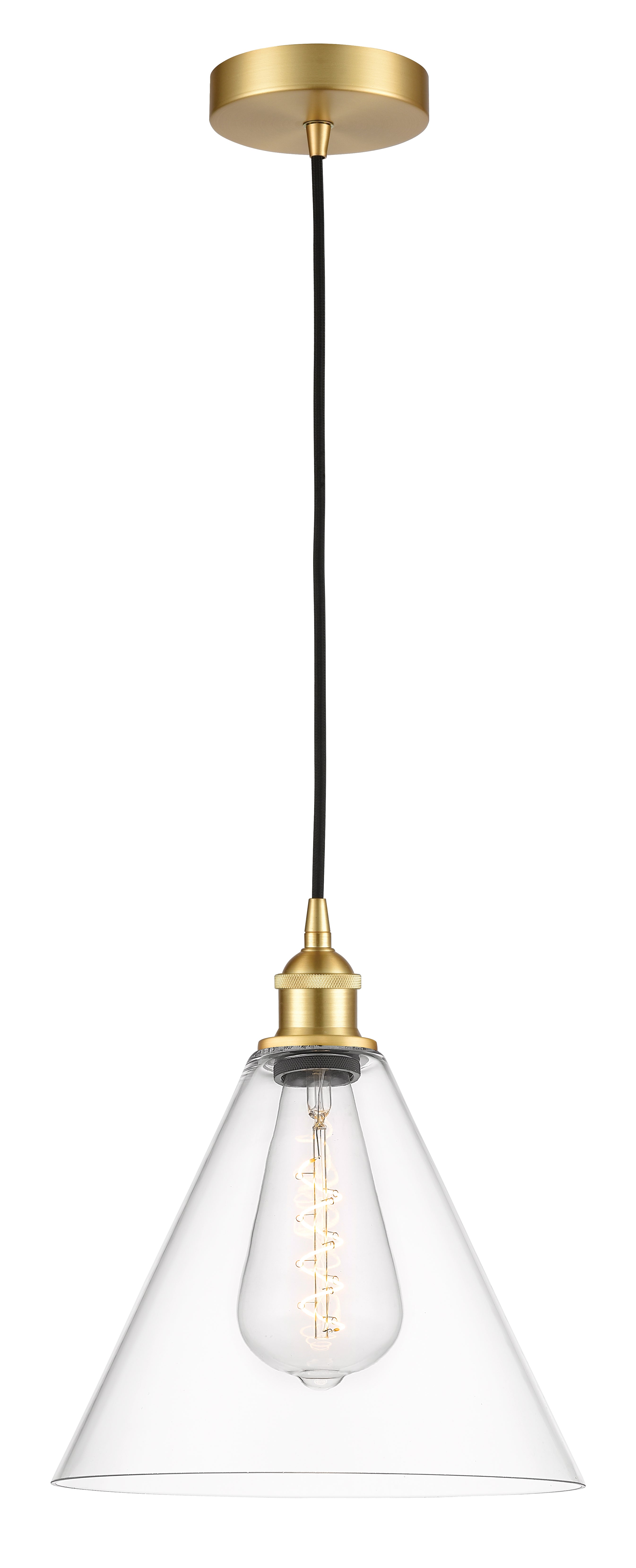 Edison Mini Pendant Cast Brass 6W