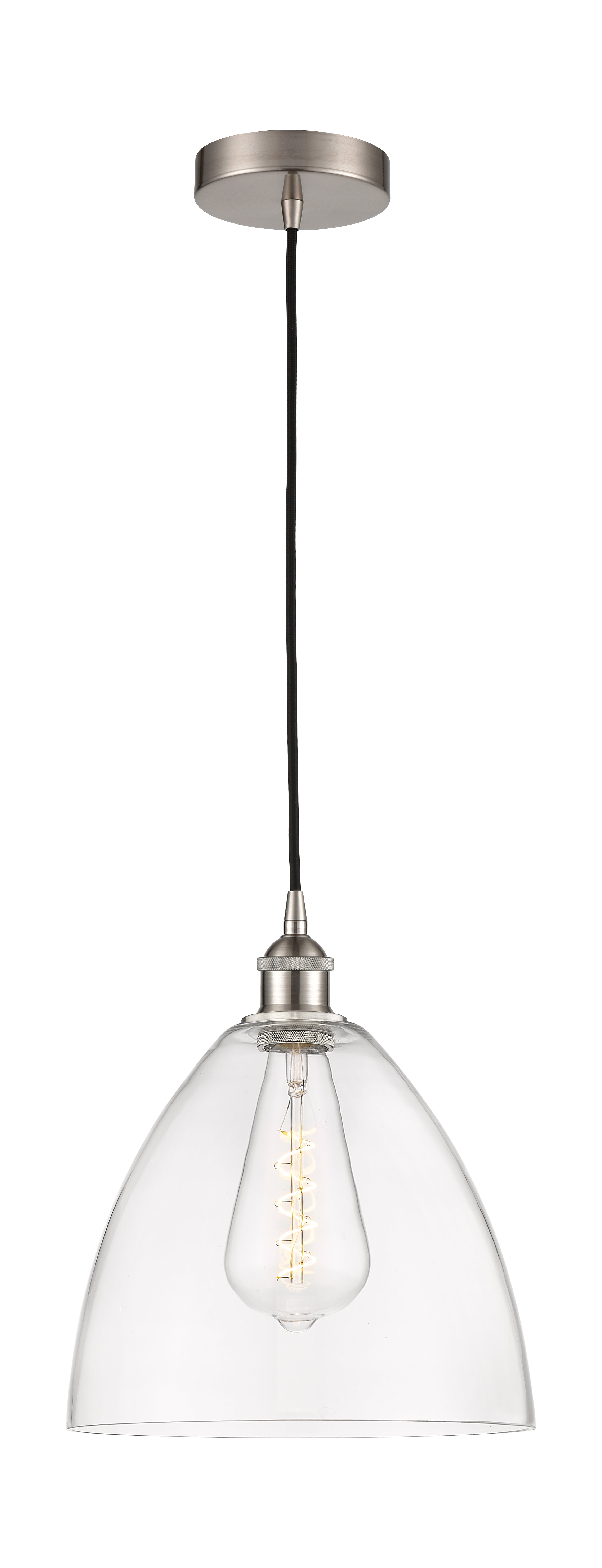 Edison Mini Pendant Cast Brass 12 Inch