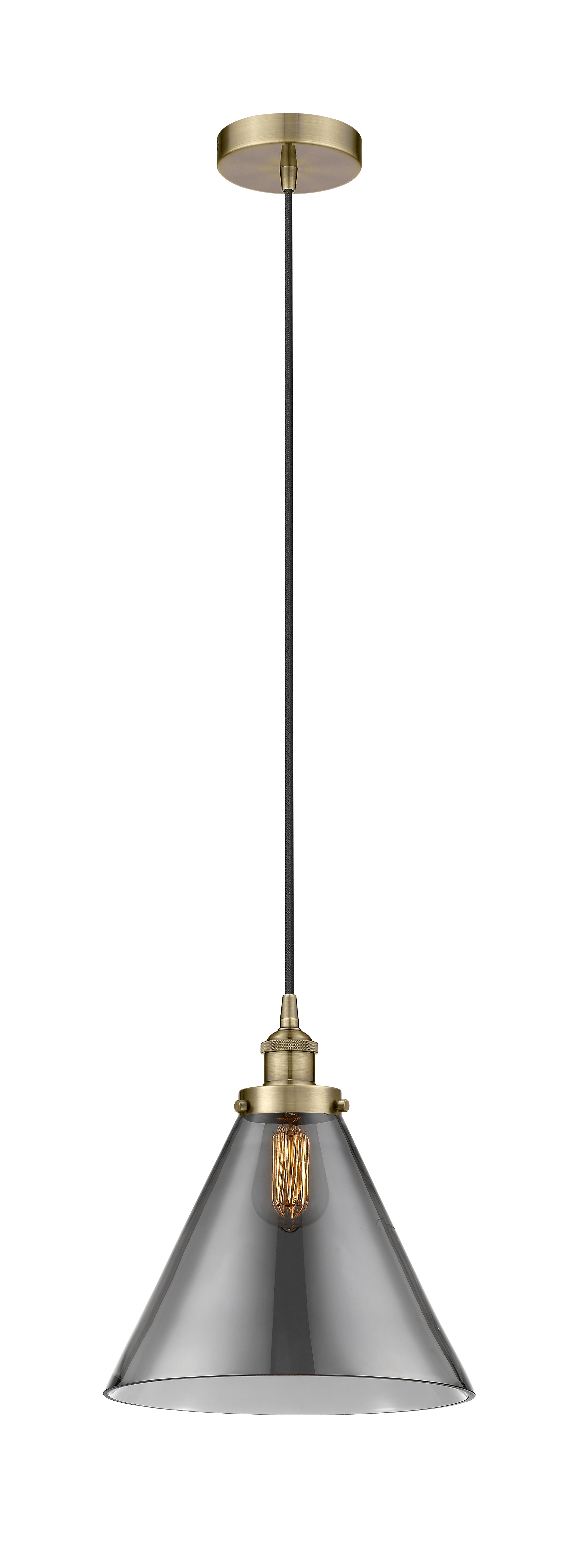 Edison Mini Pendant Cast Brass Antique