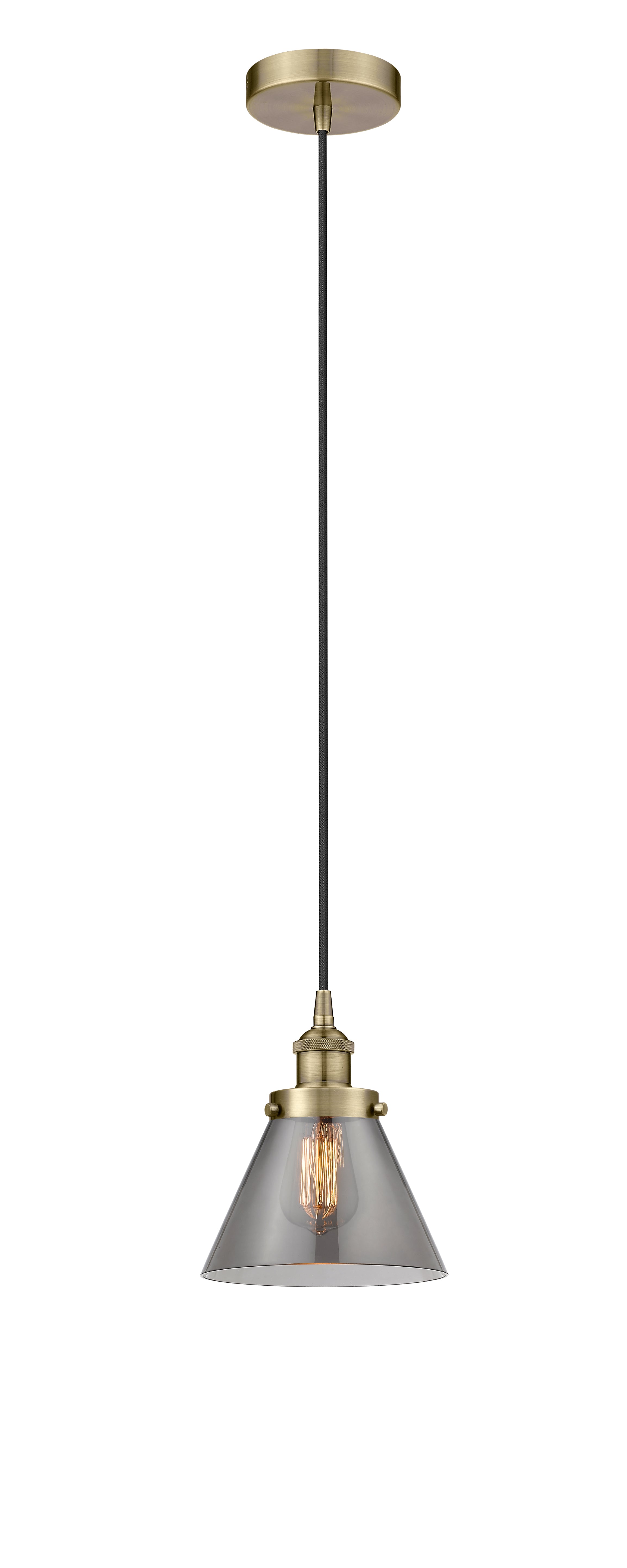 Edison Mini Pendant Antique Brass Finish