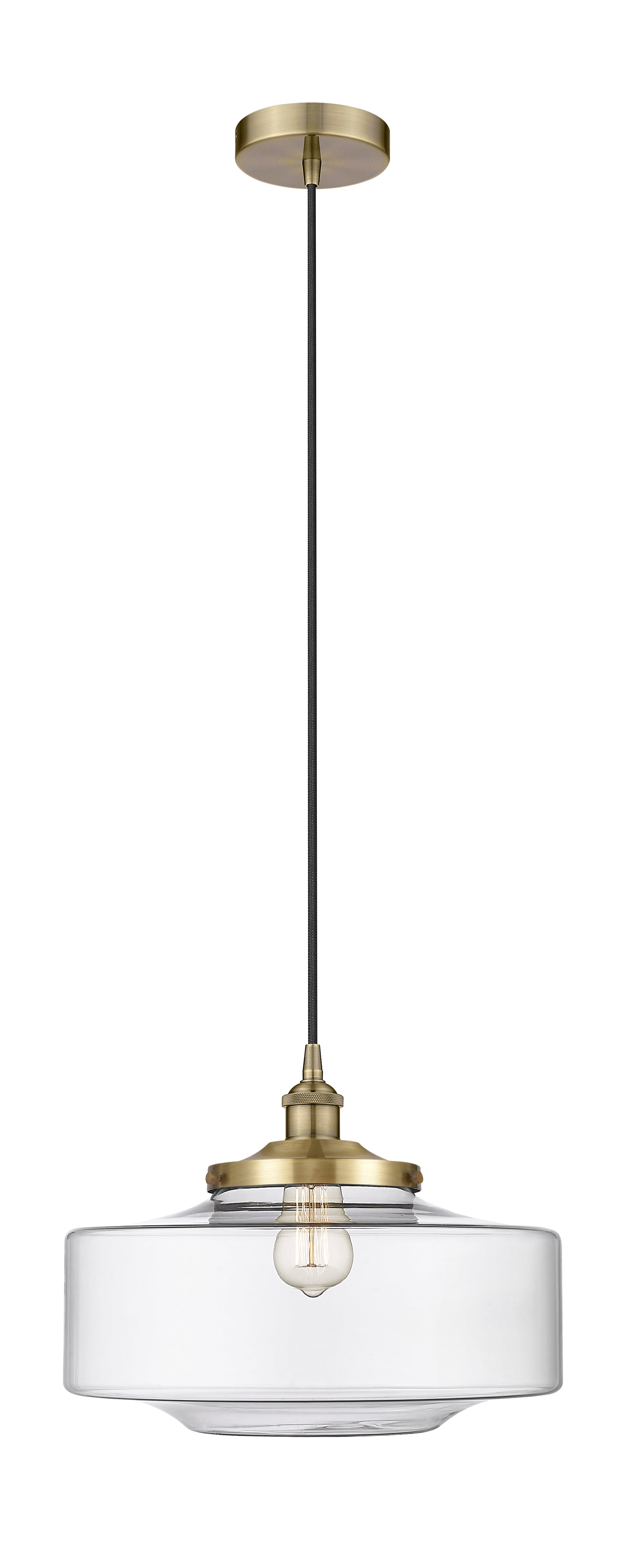 Edison Mini Pendant Antique Brass Finish
