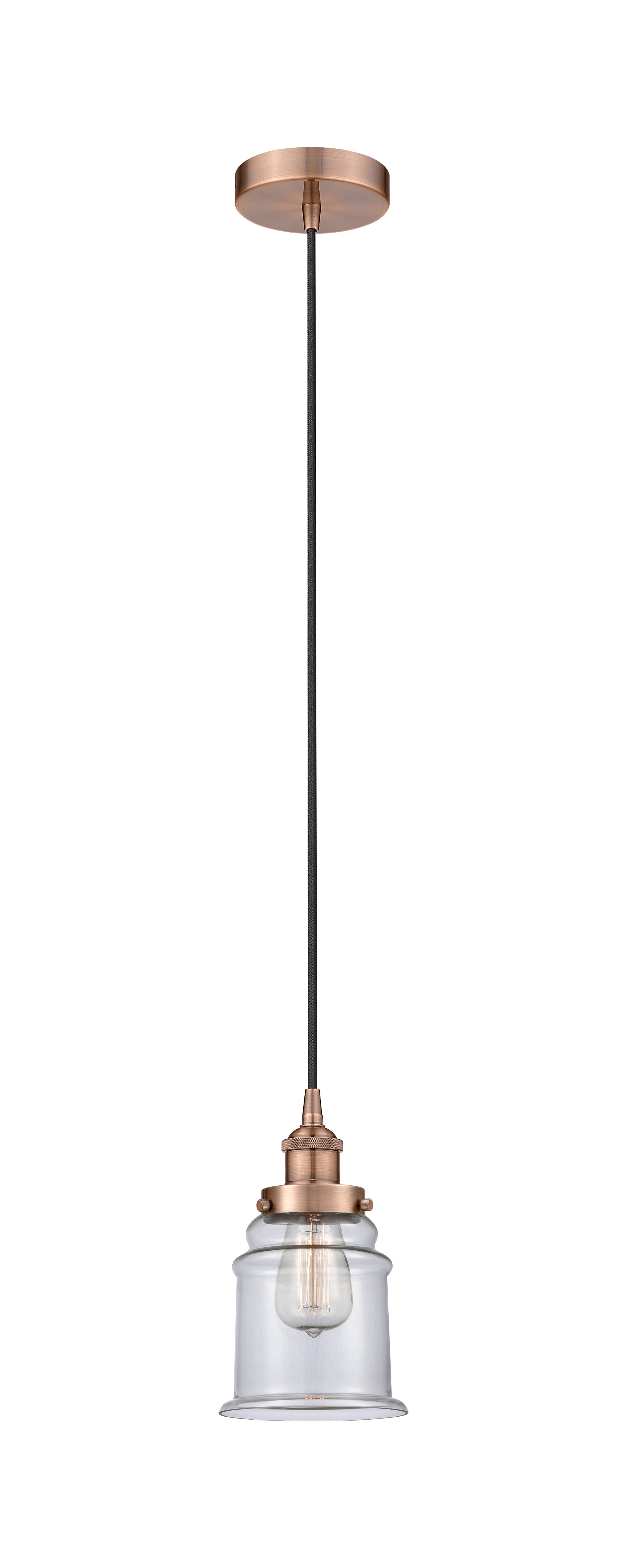 Edison Mini Pendant Antique Brass Finish