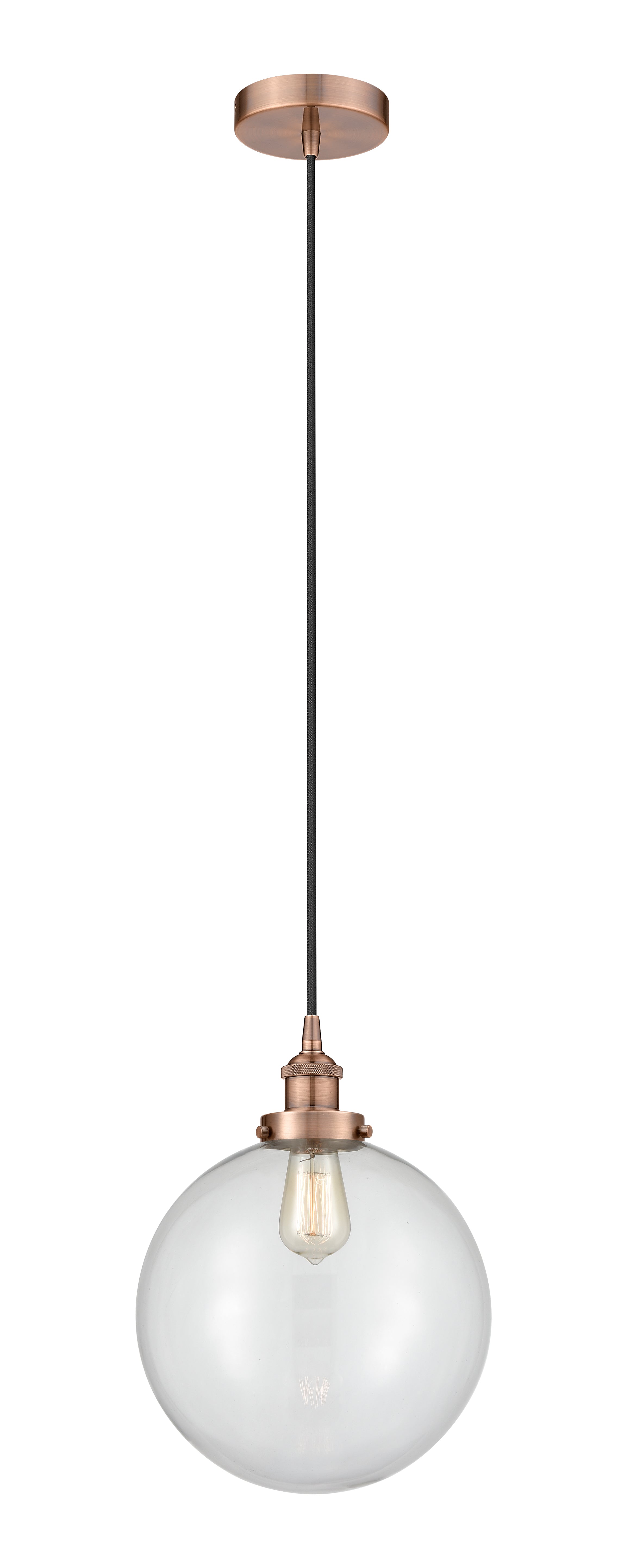 Edison Mini Pendant Cast Brass Antique