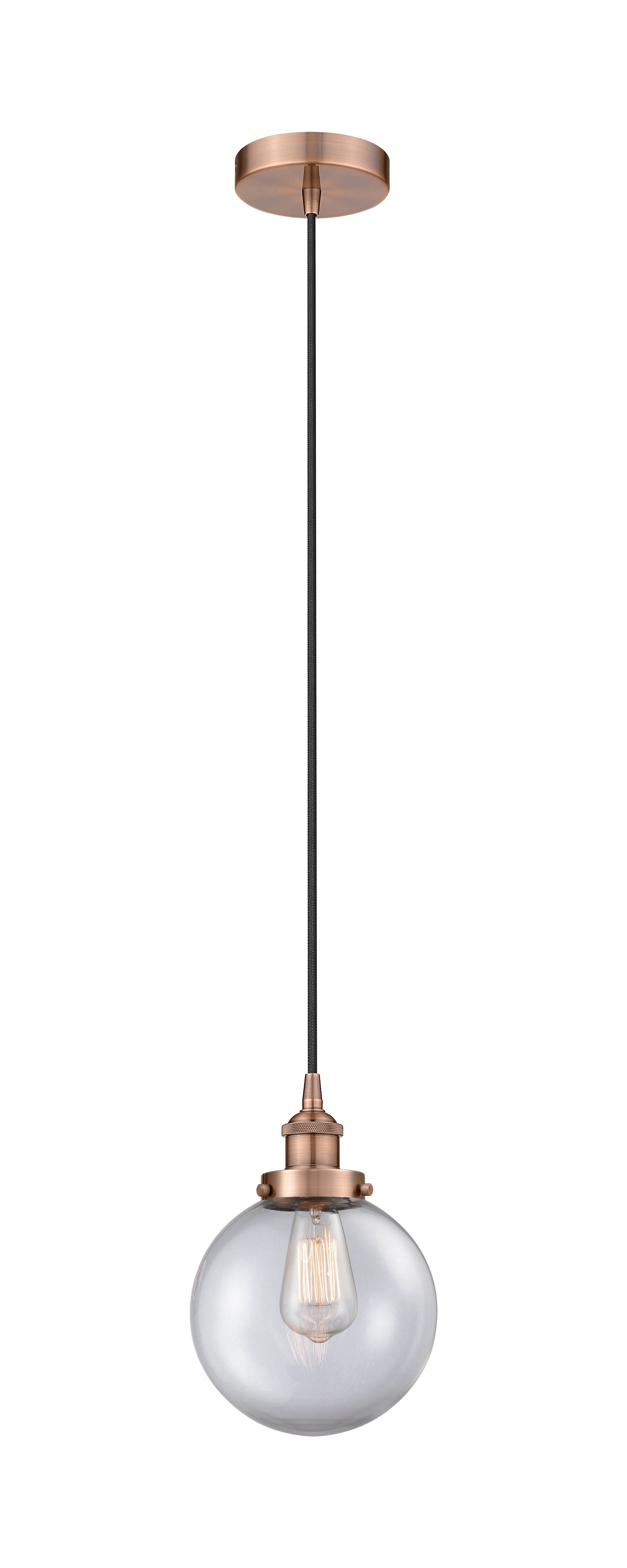 Edison Mini Pendant Antique Brass Finish