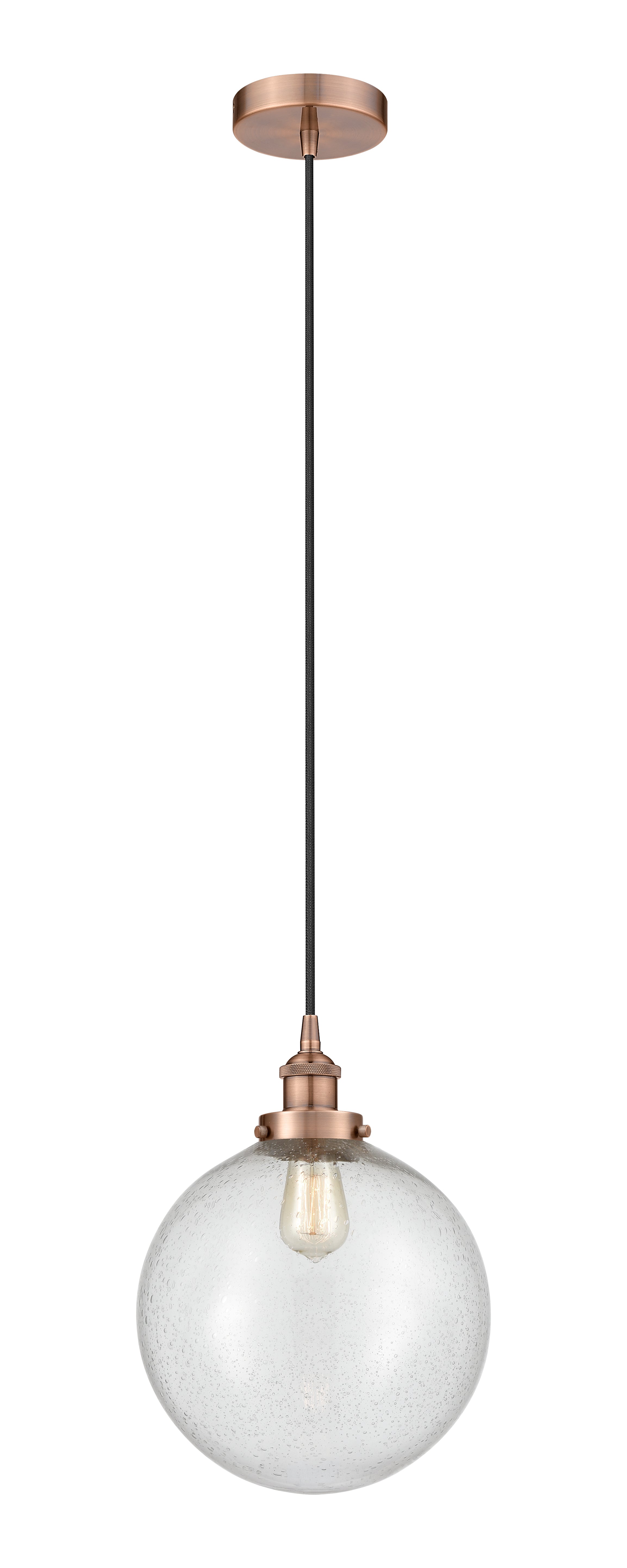 Edison Mini Pendant Cast Brass Antique