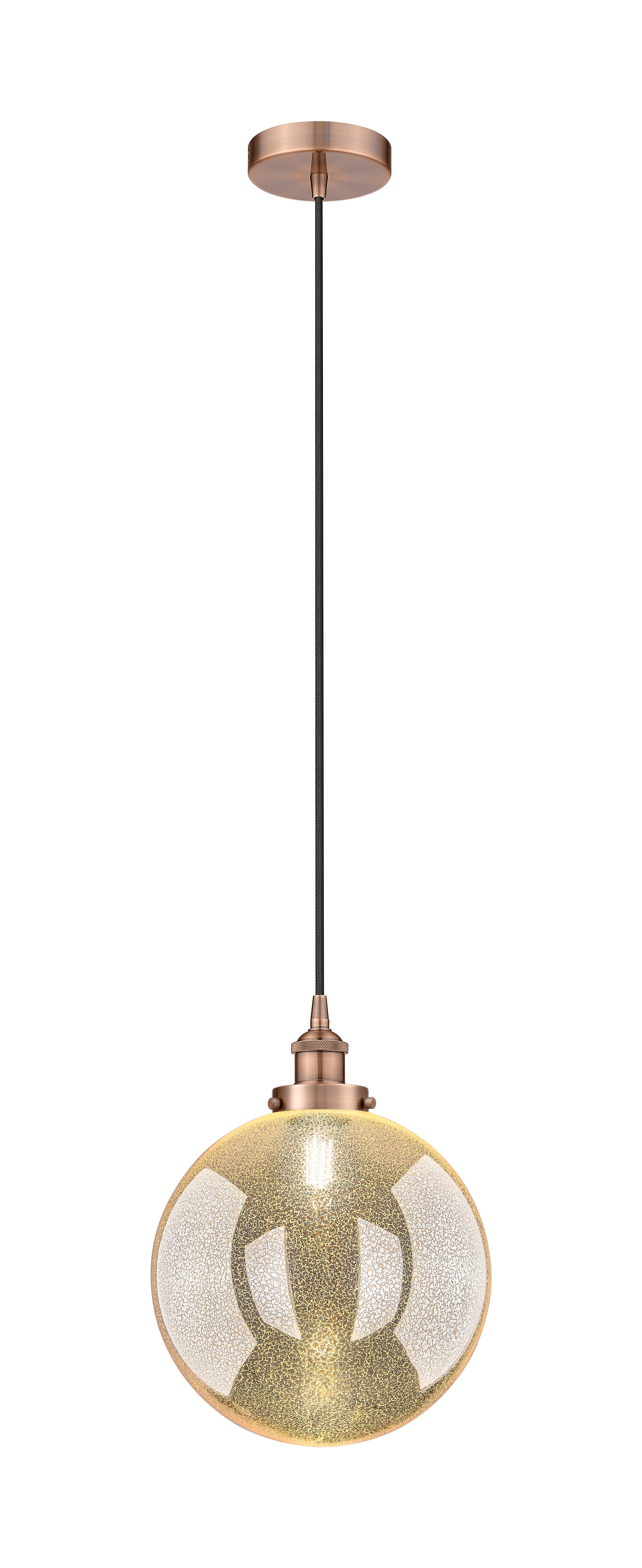 Edison Mini Pendant Cast Brass Antique