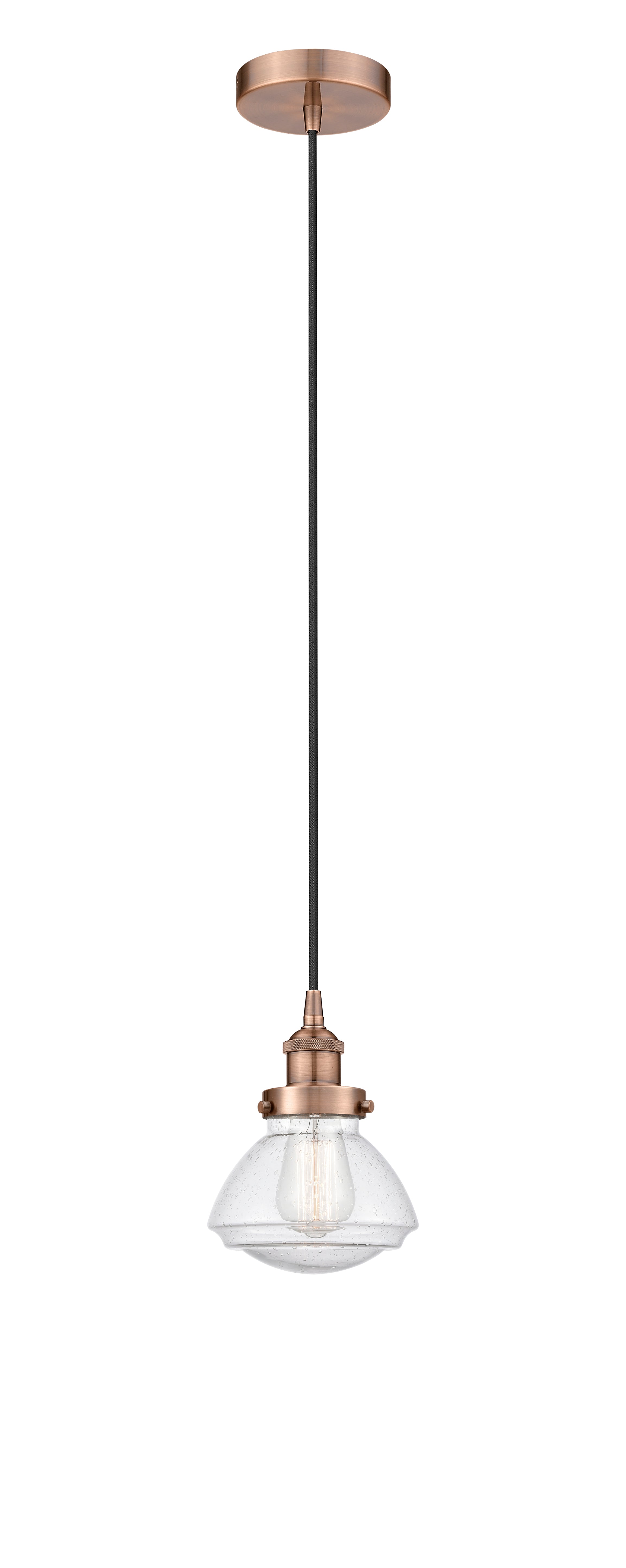 Edison Mini Pendant Antique Brass Finish