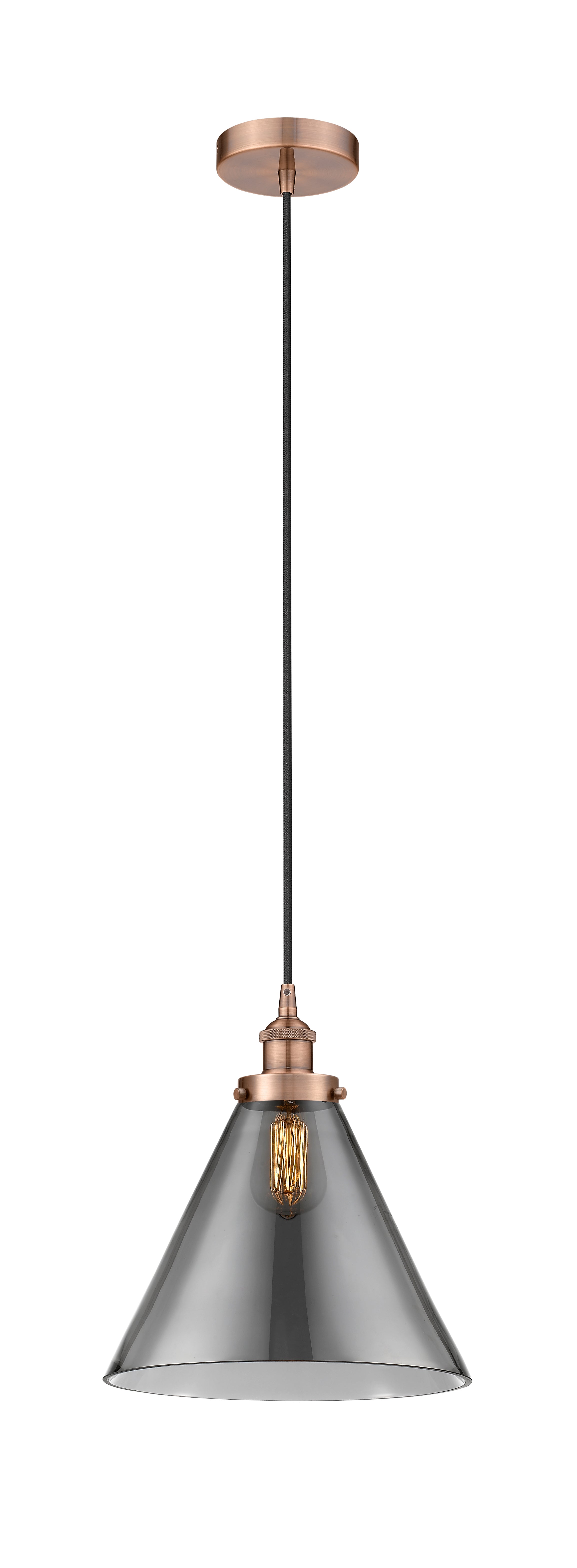 Edison Mini Pendant Cast Brass Antique