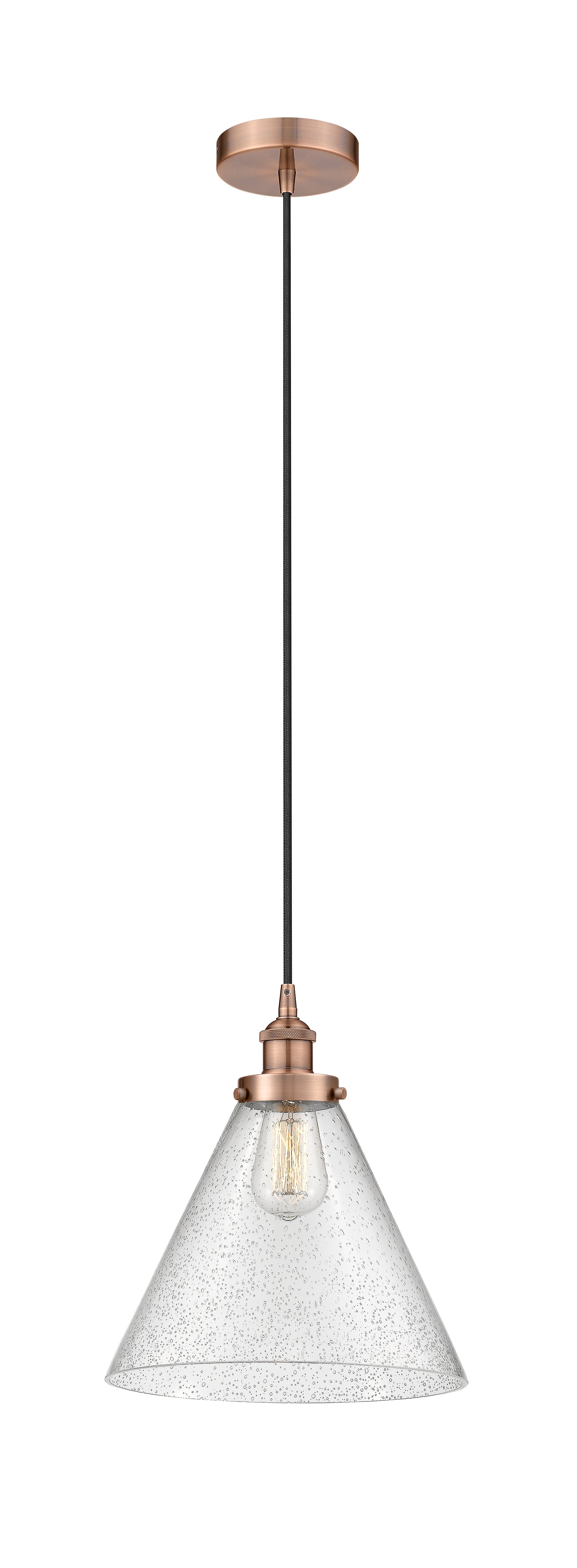 Edison Mini Pendant Cast Antique Brass