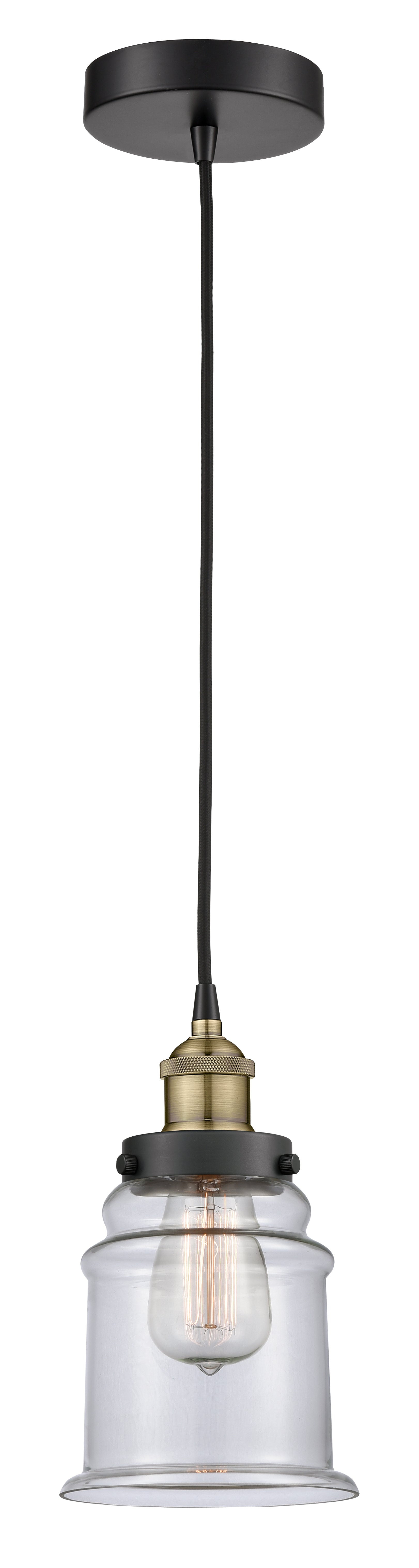 Edison Mini Pendant Antique Brass Finish