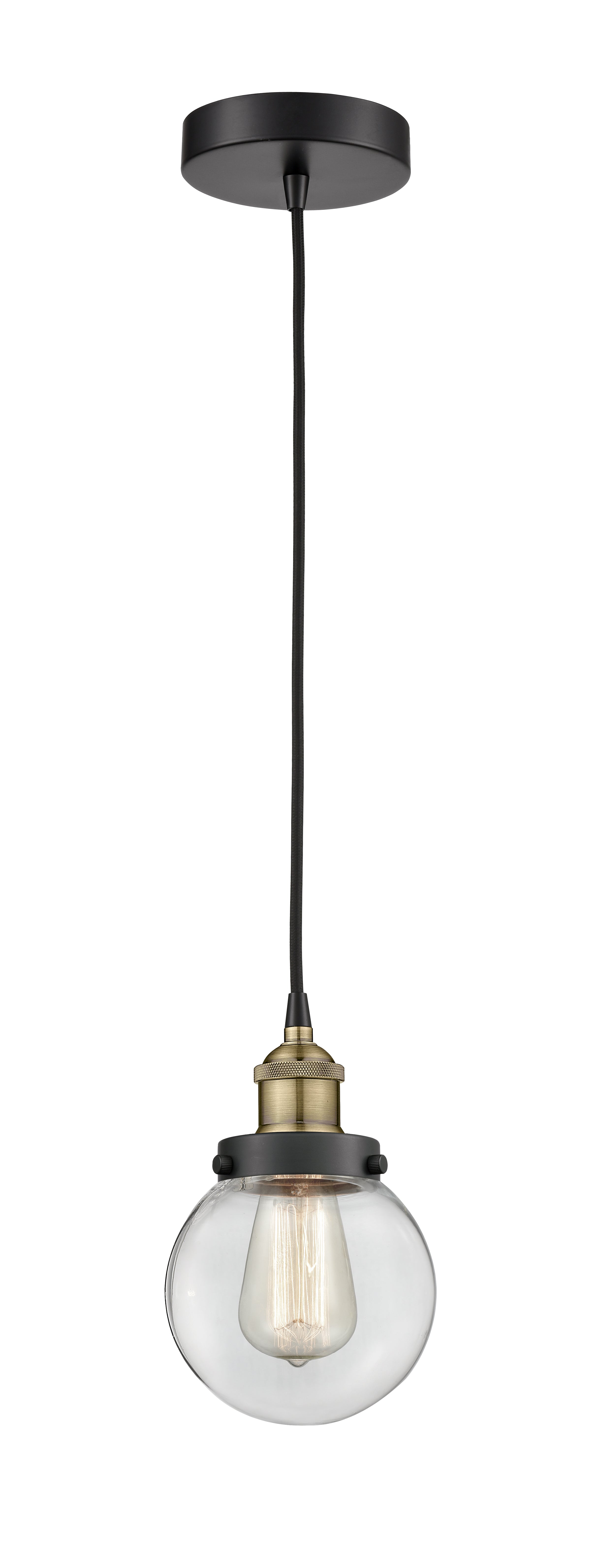 Edison Mini Pendant Antique Brass Finish
