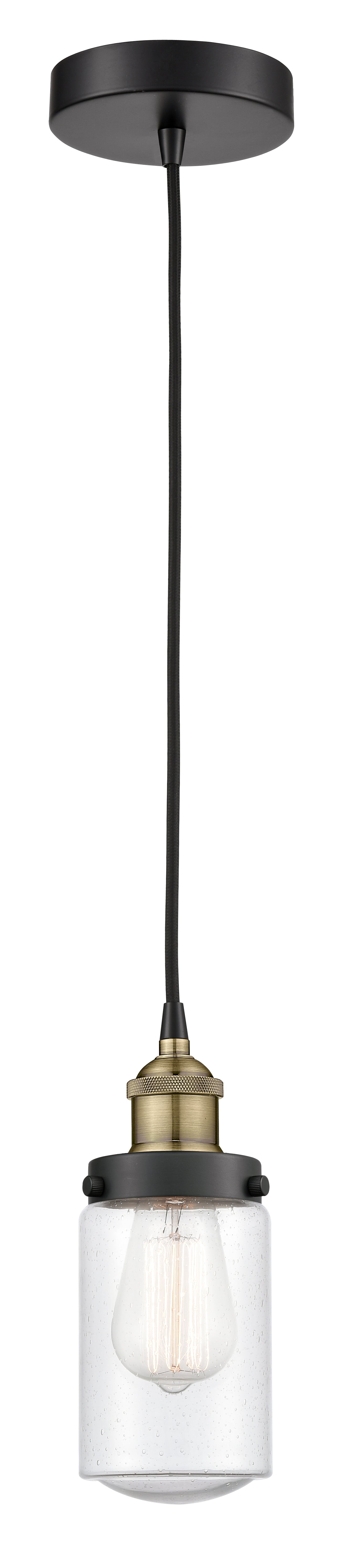 Edison Mini Pendant Antique Brass Finish