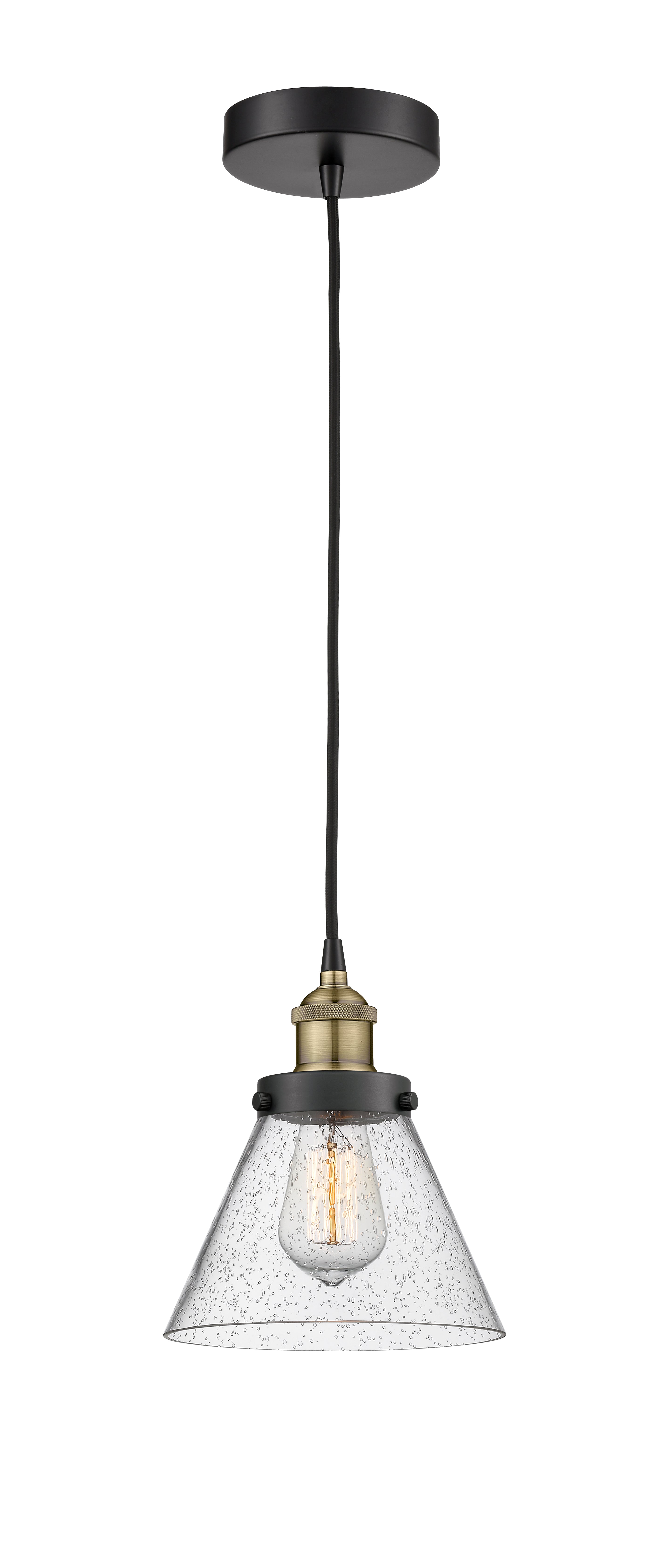 Edison Mini Pendant Antique Brass Finish