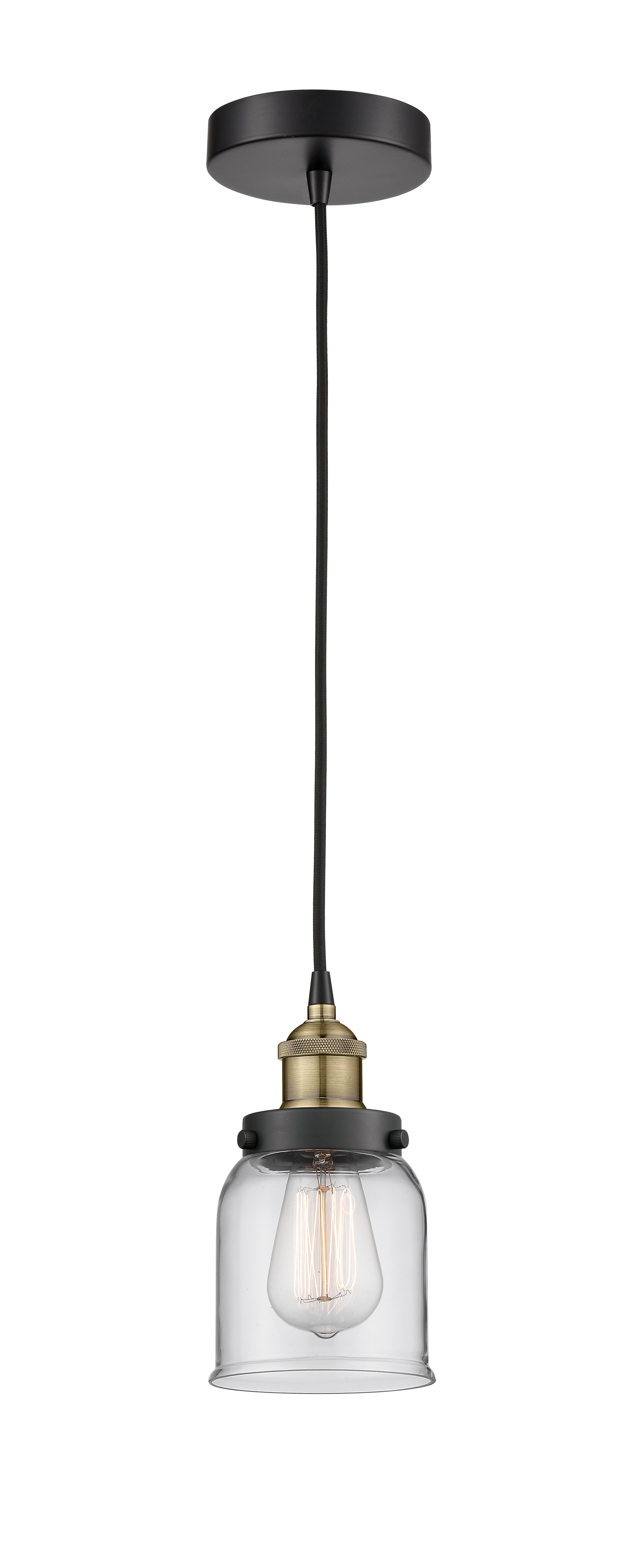 Edison Mini Pendant Antique Brass Finish